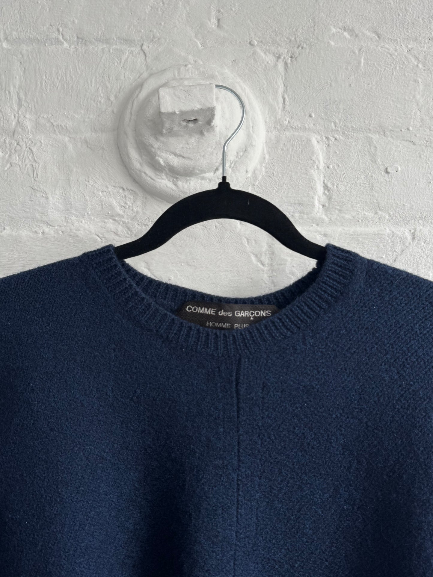 '89 Comme Des Garçons Homme Plus Asymmetrical Seam Wool Knit Sweater (S/M)