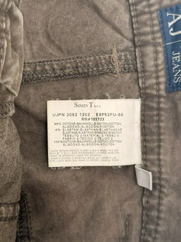 ‘00s Armani Jeans Spellout Distressed Panelled Cargo Pants (34x30) (Copy)