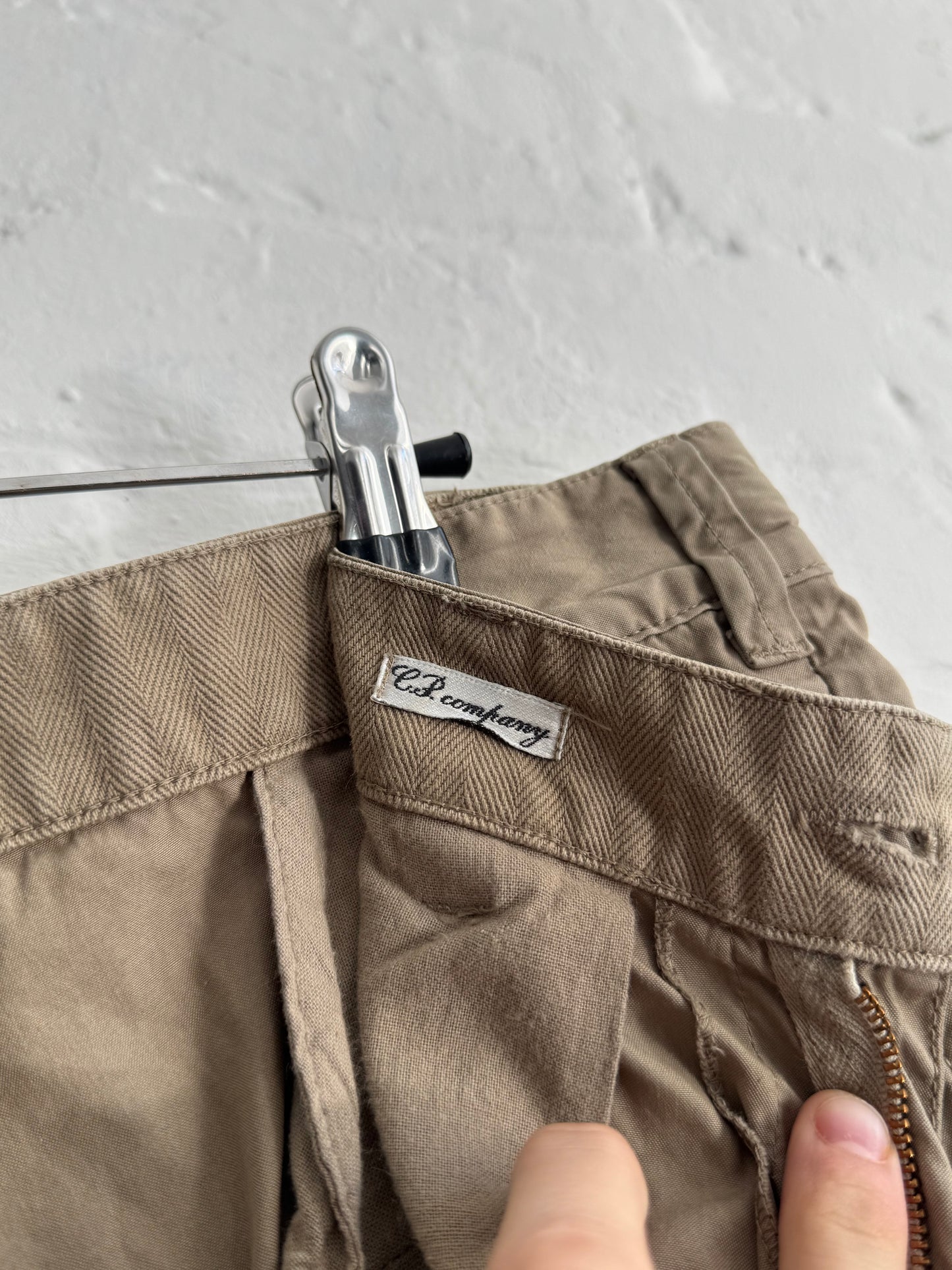 80s CP Company 'Ideas from Massimo Osti' Wide Pleated Trousers (33)