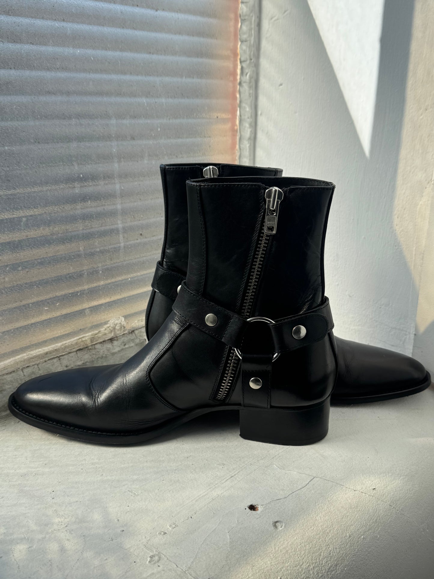 From The First Custom Order 'Wyatt' Style Calf Buckle Leather Boots (UK 9.5)