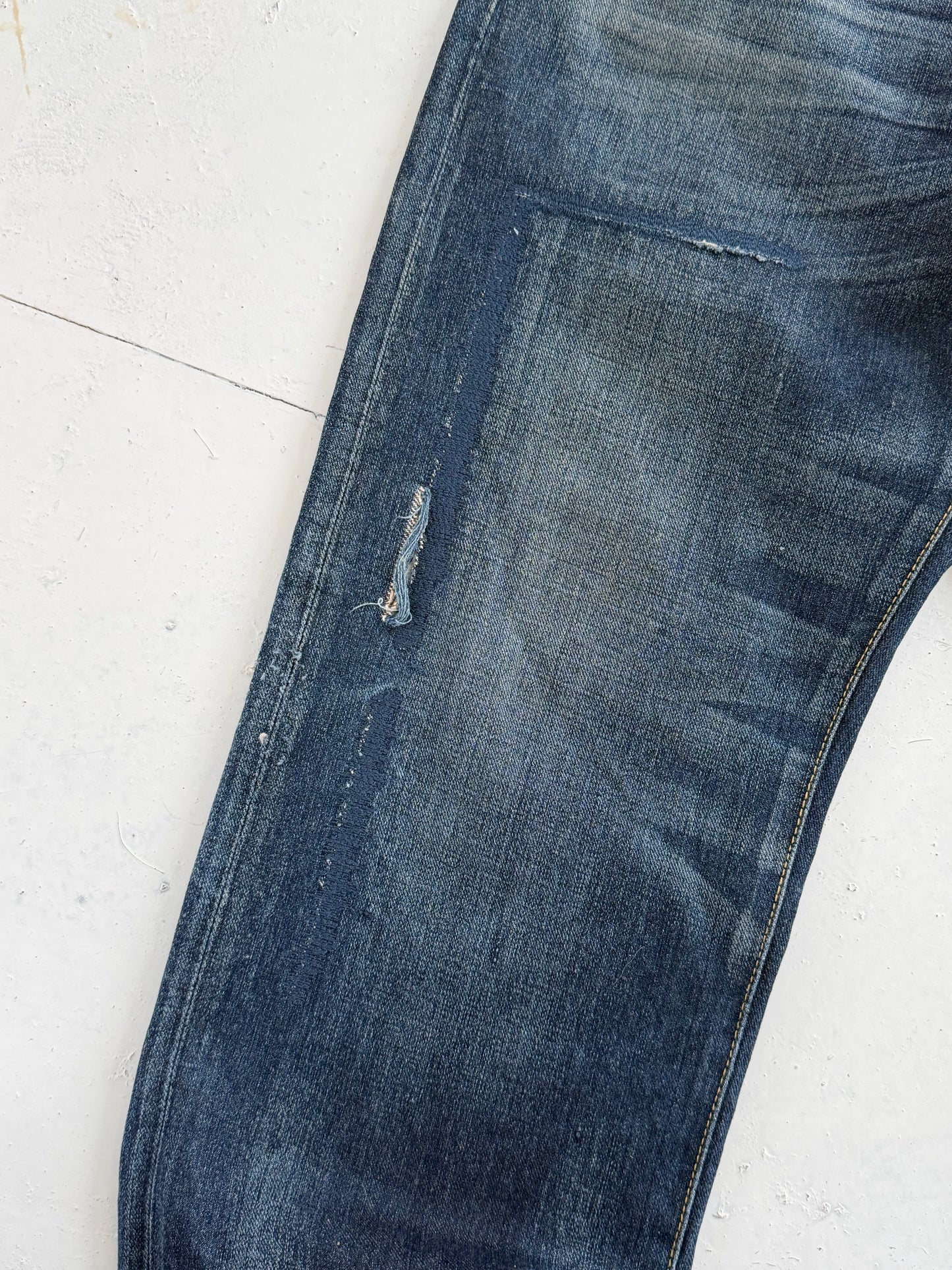 '08 Supreme X Neighbourhood 'Savaged' Selvedge Denim Jeans (34)