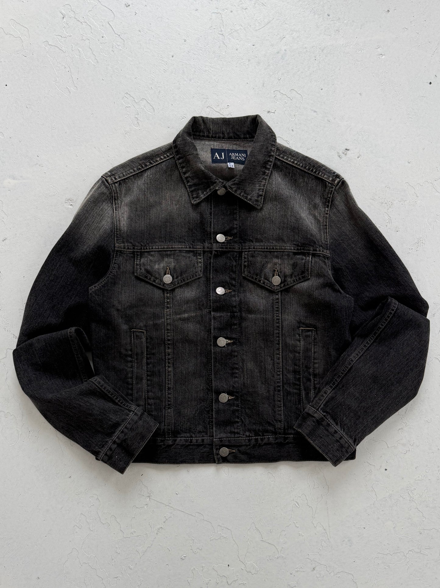 '00s Armani Jeans Denim Trucker Jacket (S)