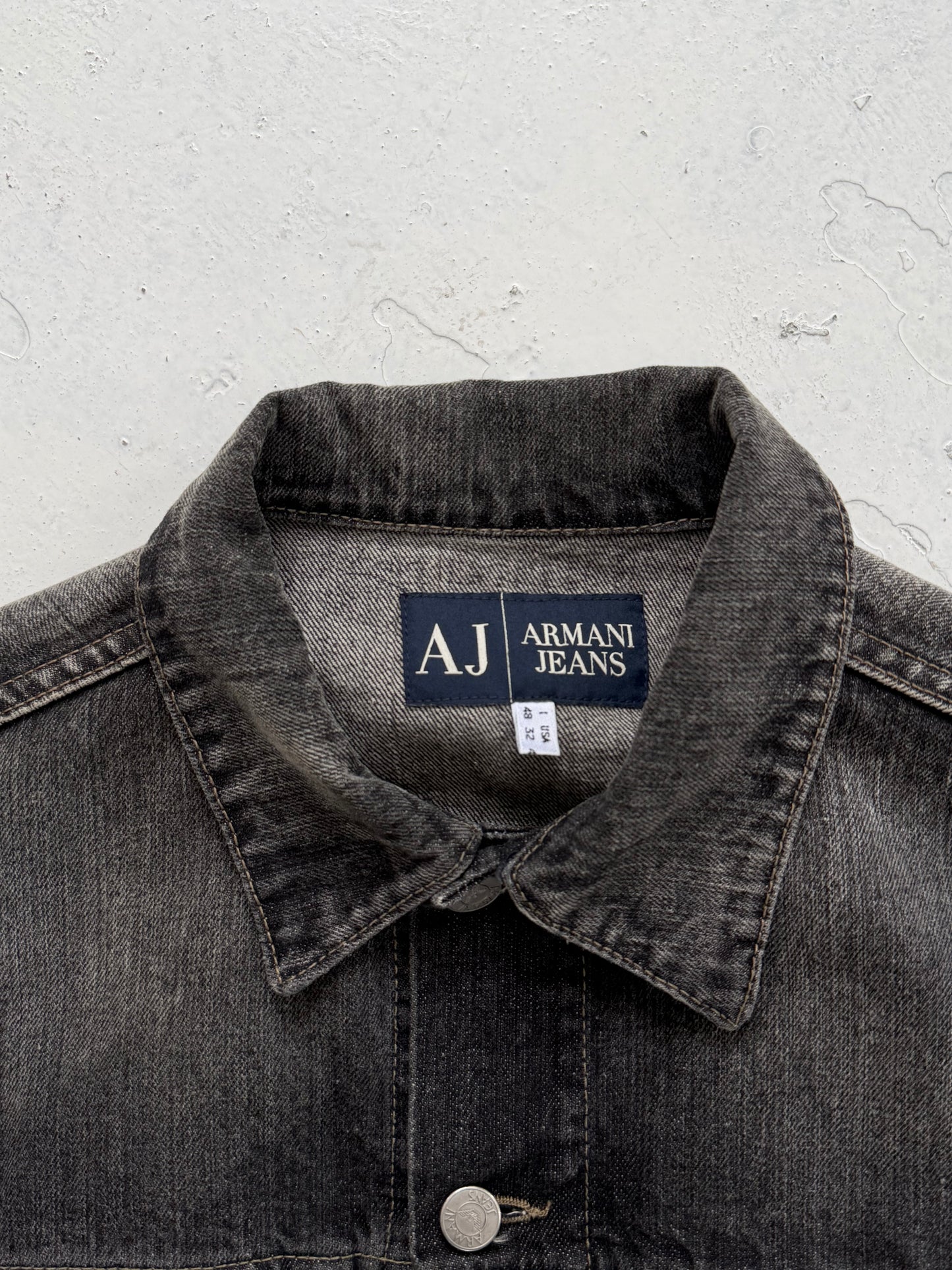 '00s Armani Jeans Denim Trucker Jacket (S)