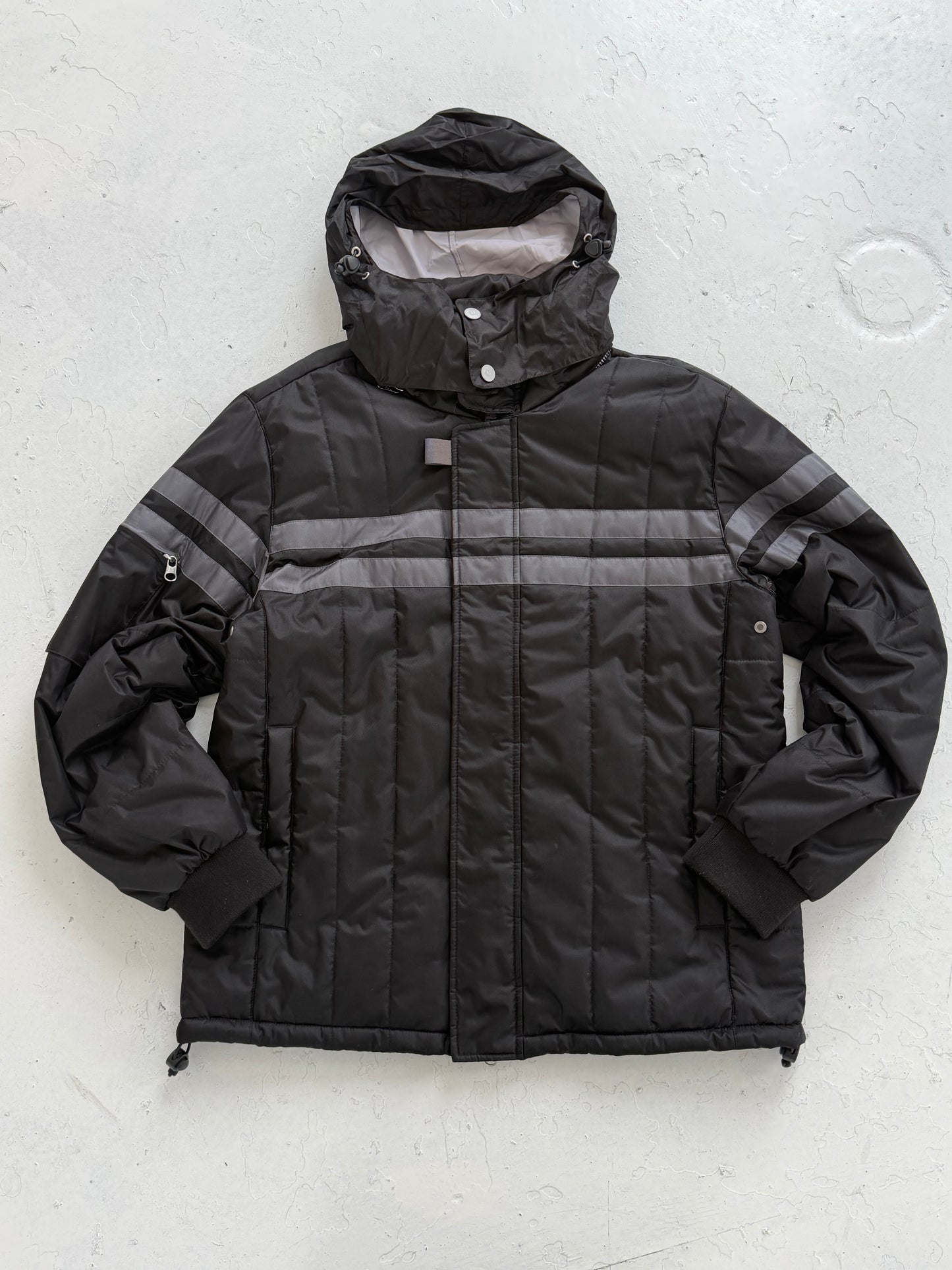 '00s Armani Jeans 'Wonder Boy' Striped Bomber Jacket (M/L)