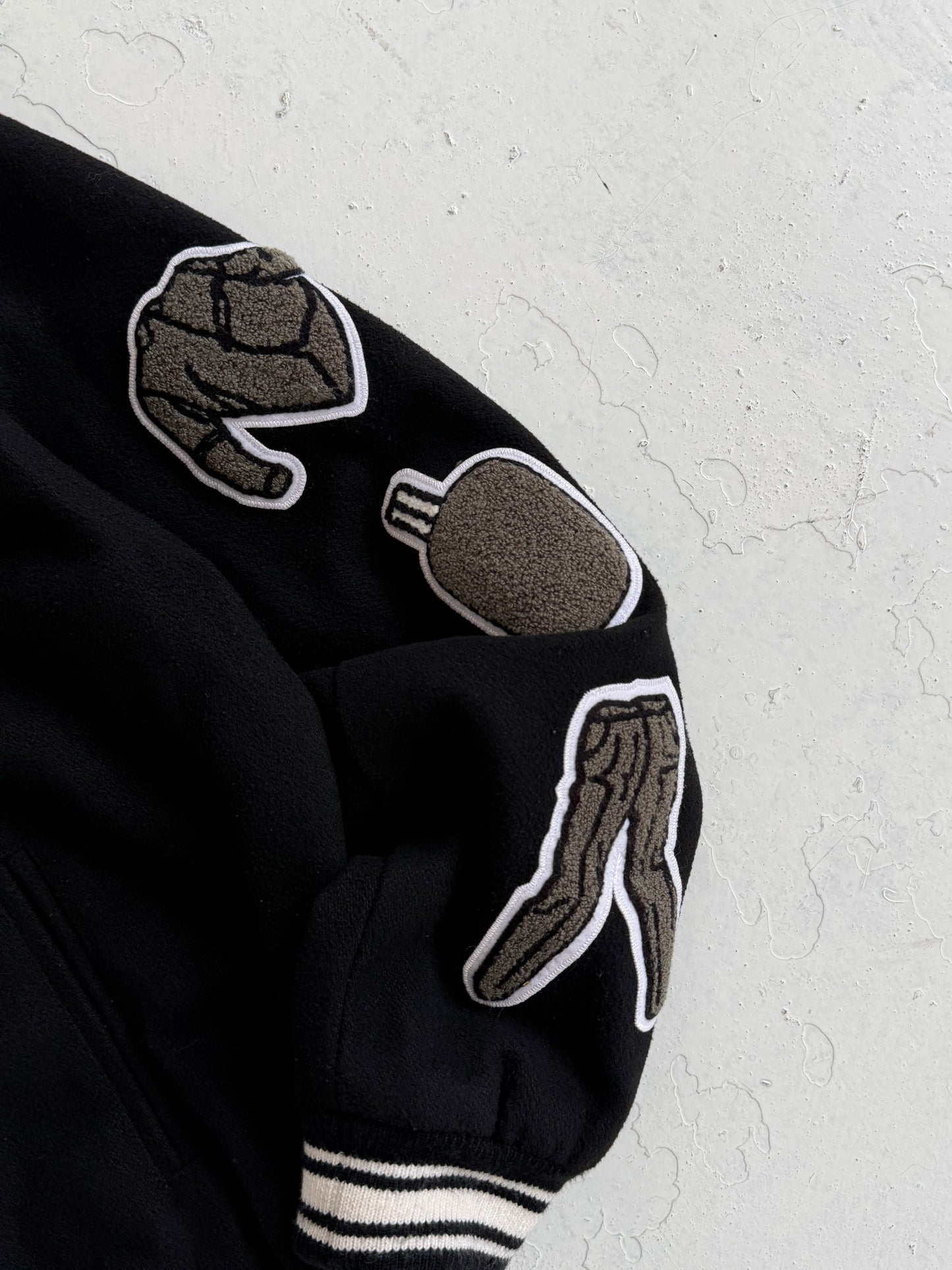 Comme Des Garçons X Stussy Wool 40th Anniversary Spellout Varsity Jacket (M)
