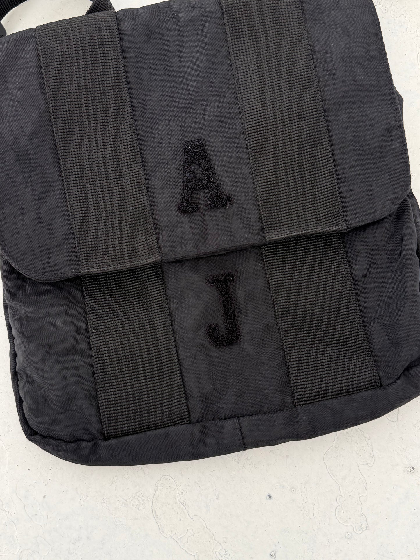 00s Armani Jeans Spellout Side Bag