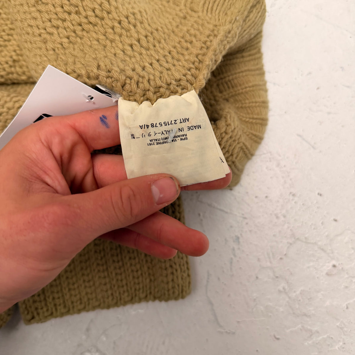 '90s Stone Chenille Knit Crewneck (XL)