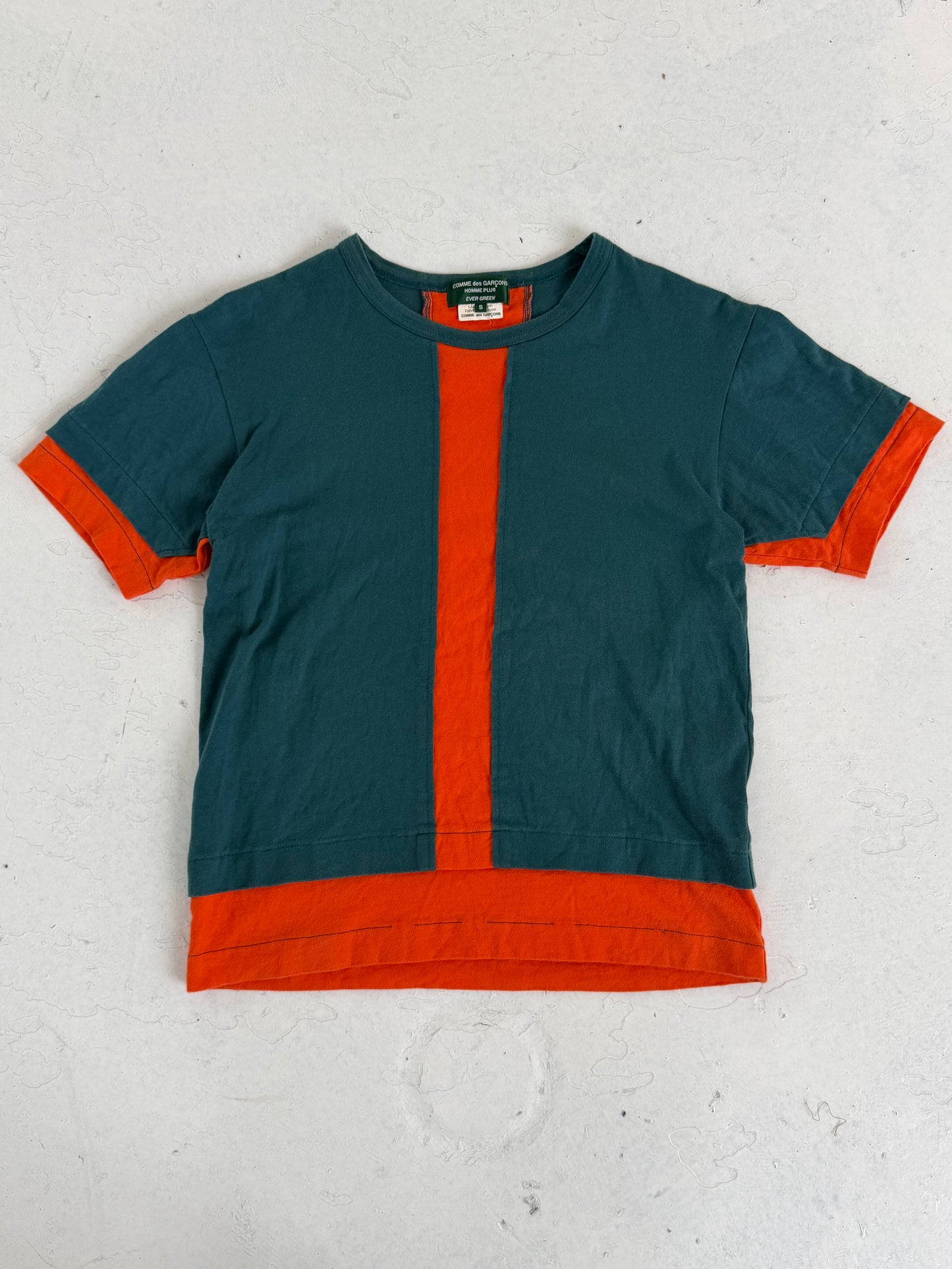 '05 Comme Des Garçons Homme Plus Evergreen Panelled T-Shirt (S)