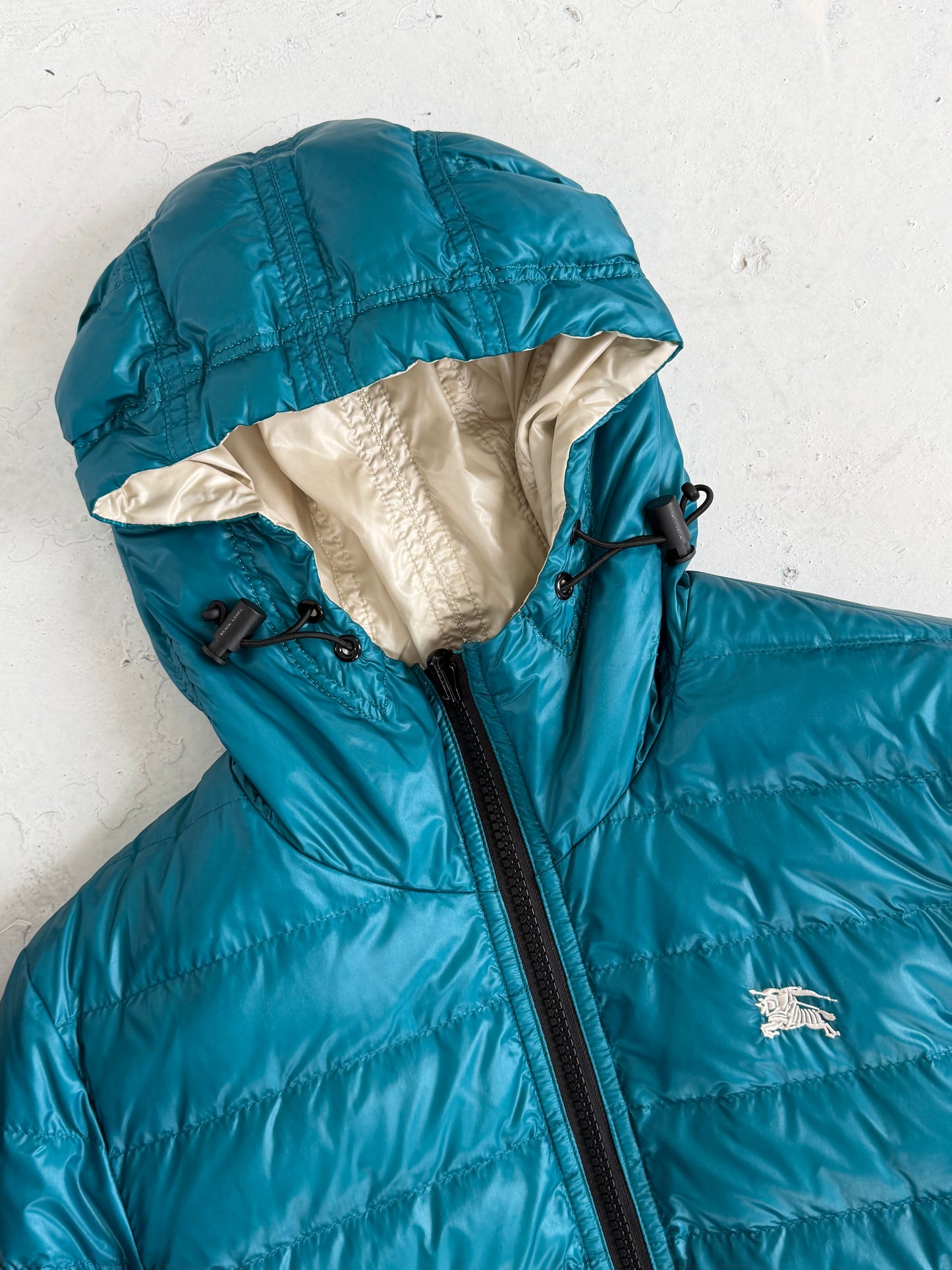 '00s Burberry Black Label Reversible Down Puffer Jacket (M)