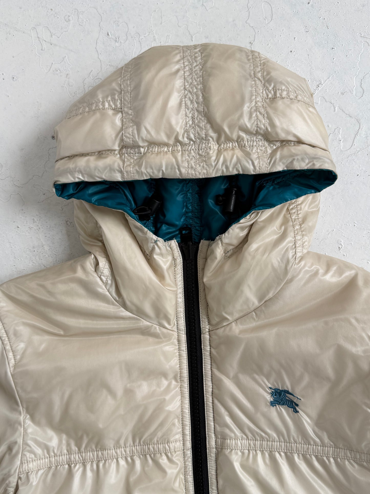 '00s Burberry Black Label Reversible Down Puffer Jacket (M)