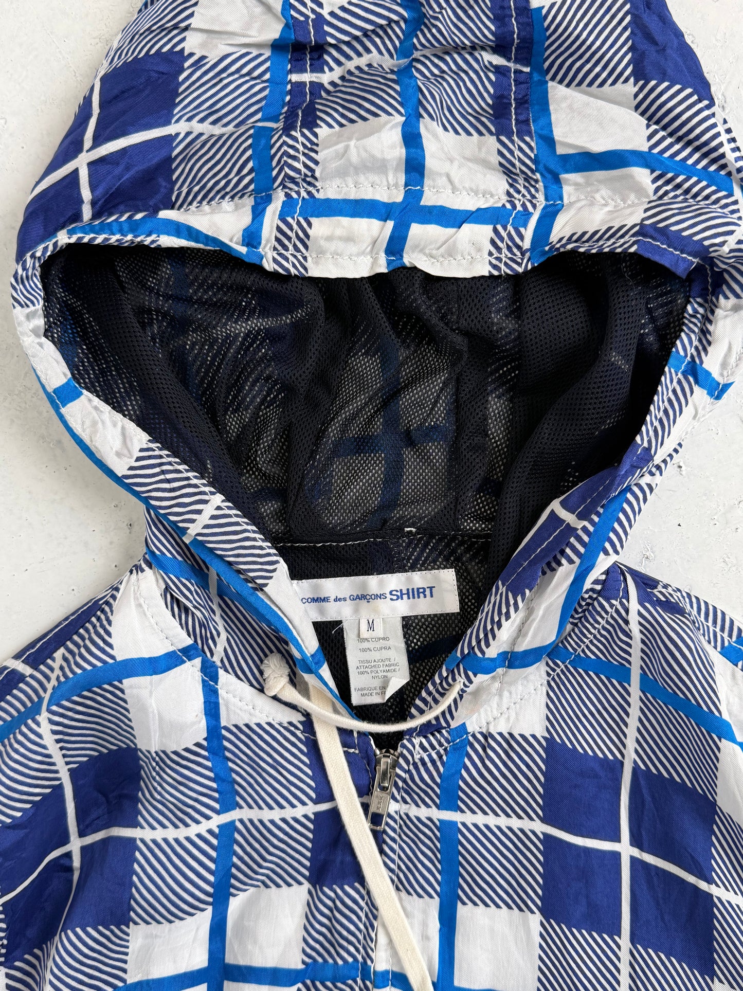 00s Comme Des Garcons SHIRT Plaid Windbreaker (S)