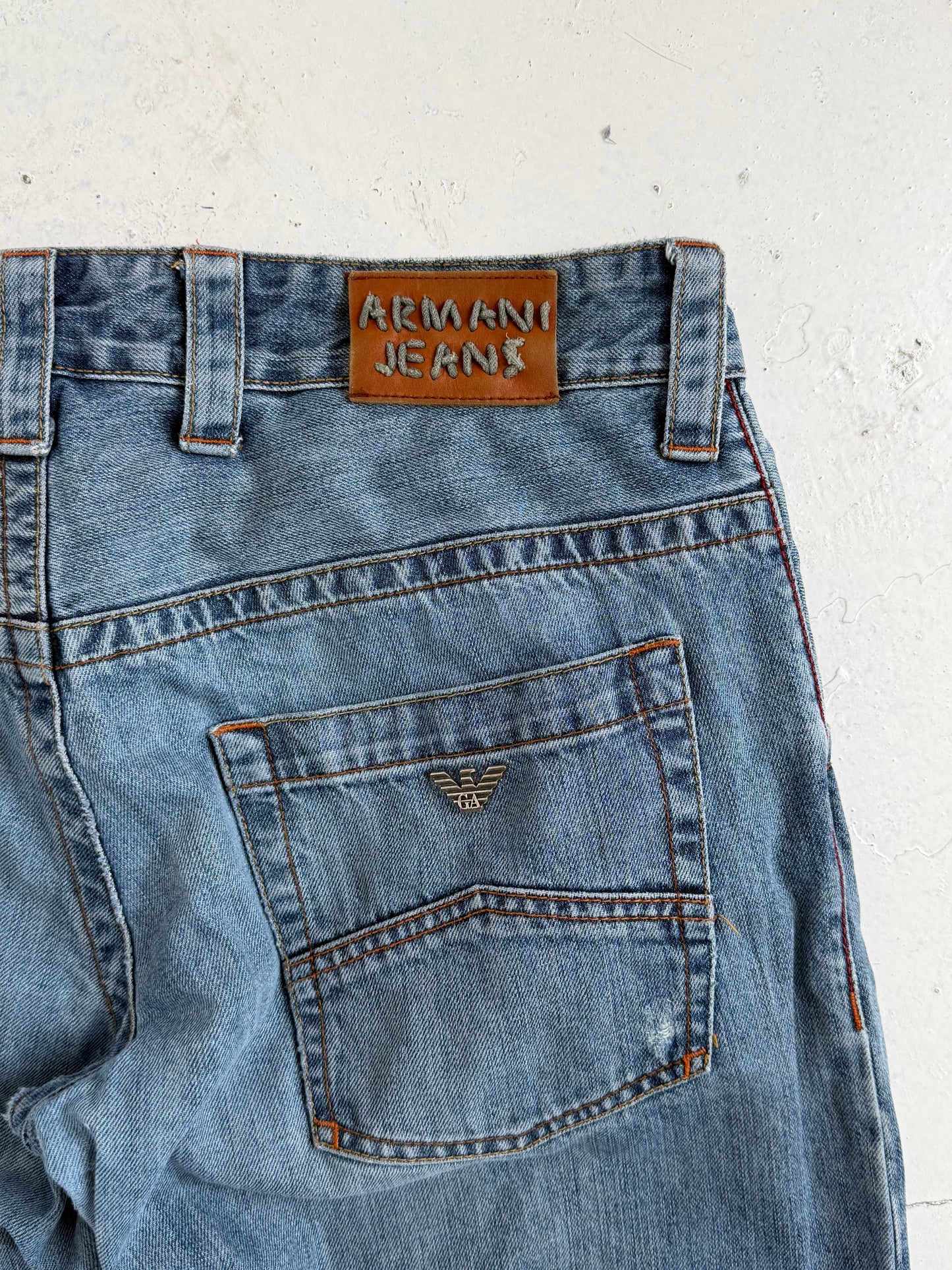 00s Armani Jeans Loose Fit 009 Indigo Jeans (34)