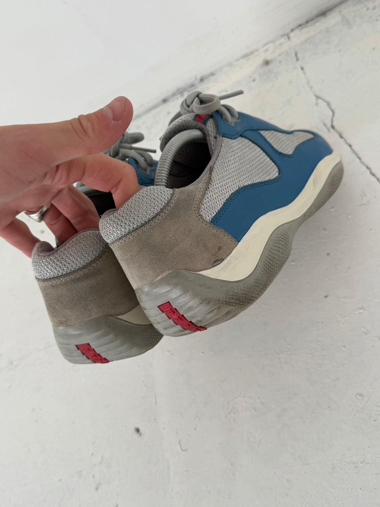 '00s Prada Americas Cup Leather Sneakers (10)