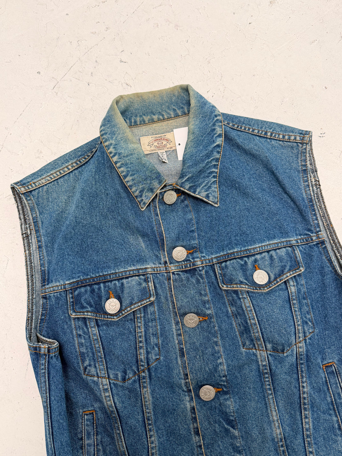 '90s Armani Jeans Denim Vest (S)
