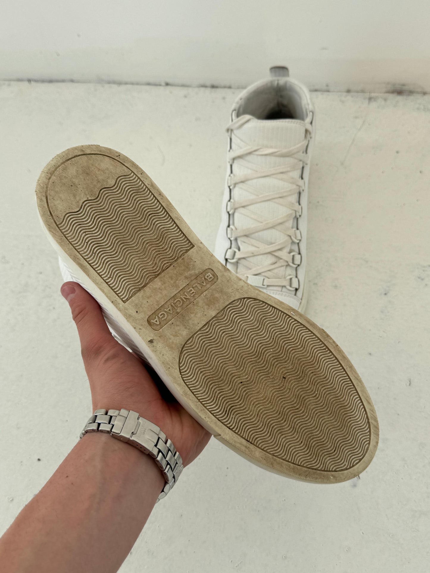 '14 Balenciaga Arena High Carbon Fibre Effect Sneaker (UK 8)