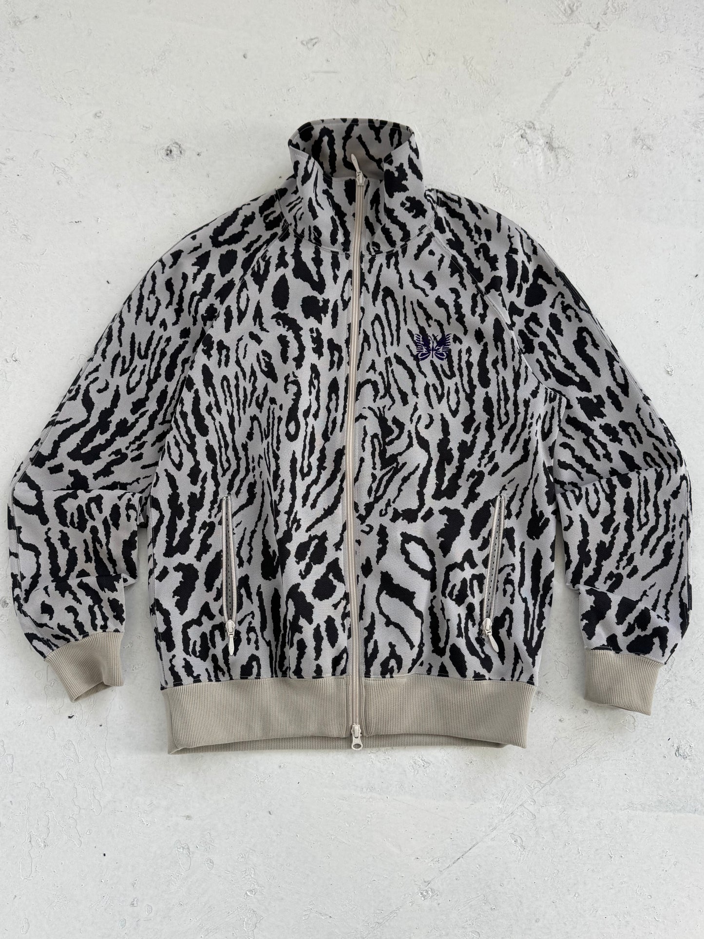 '20 Needles USA Exclusive Zebra Print Poly Track Jacket (S/M)