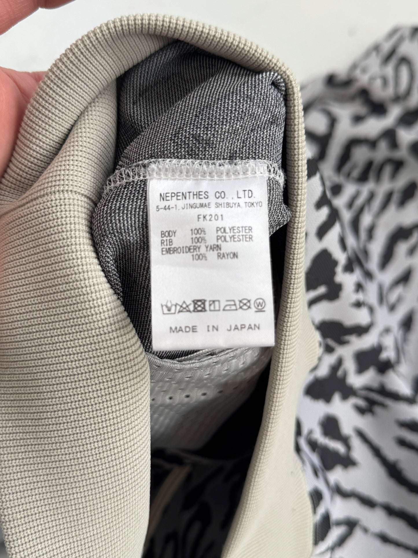 '20 Needles USA Exclusive Zebra Print Poly Track Jacket (S/M)