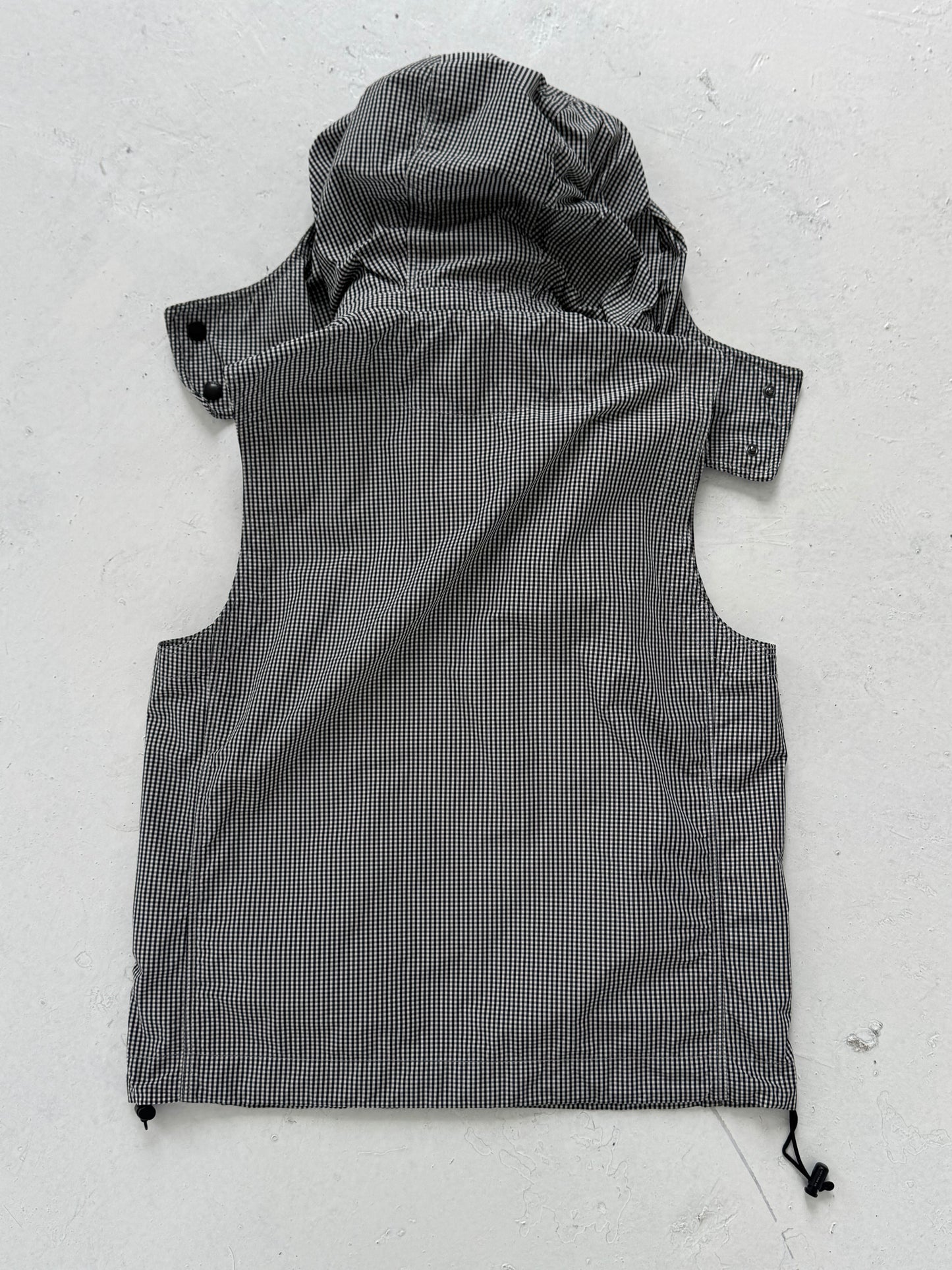 '00s Burberry Black Label Gingham Nylon Gilet (S/M)