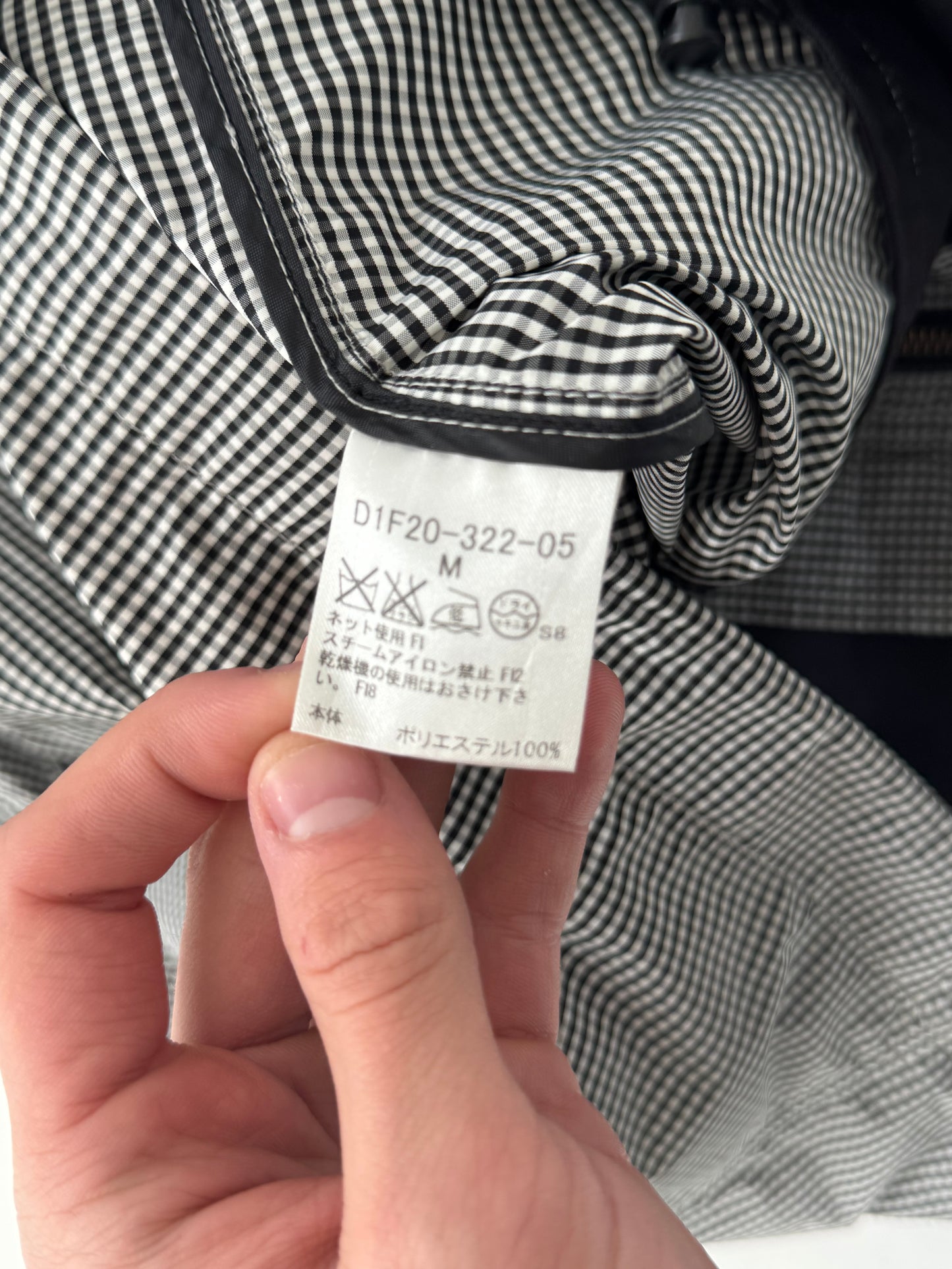 '00s Burberry Black Label Gingham Nylon Gilet (S/M)