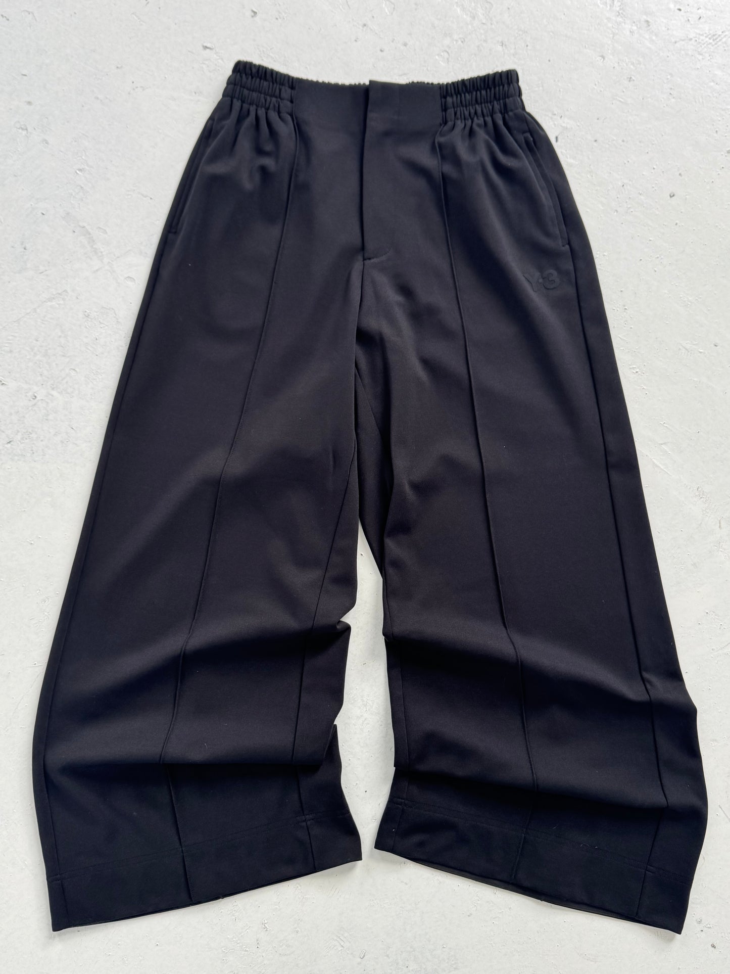 Y3 SAMPLE Darted Wide Slack Trackpants (M)
