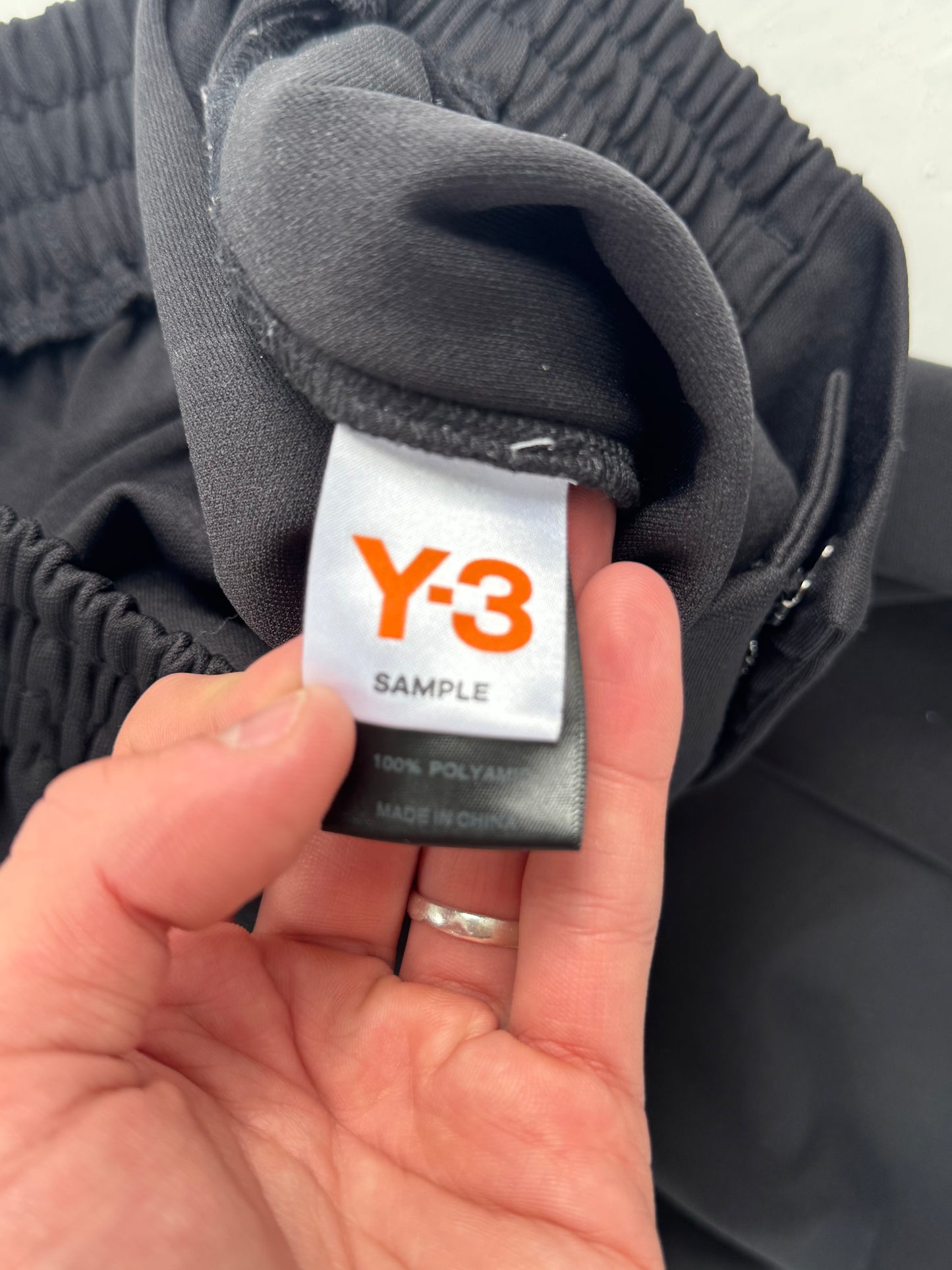Y3 SAMPLE Darted Wide Slack Trackpants (M)