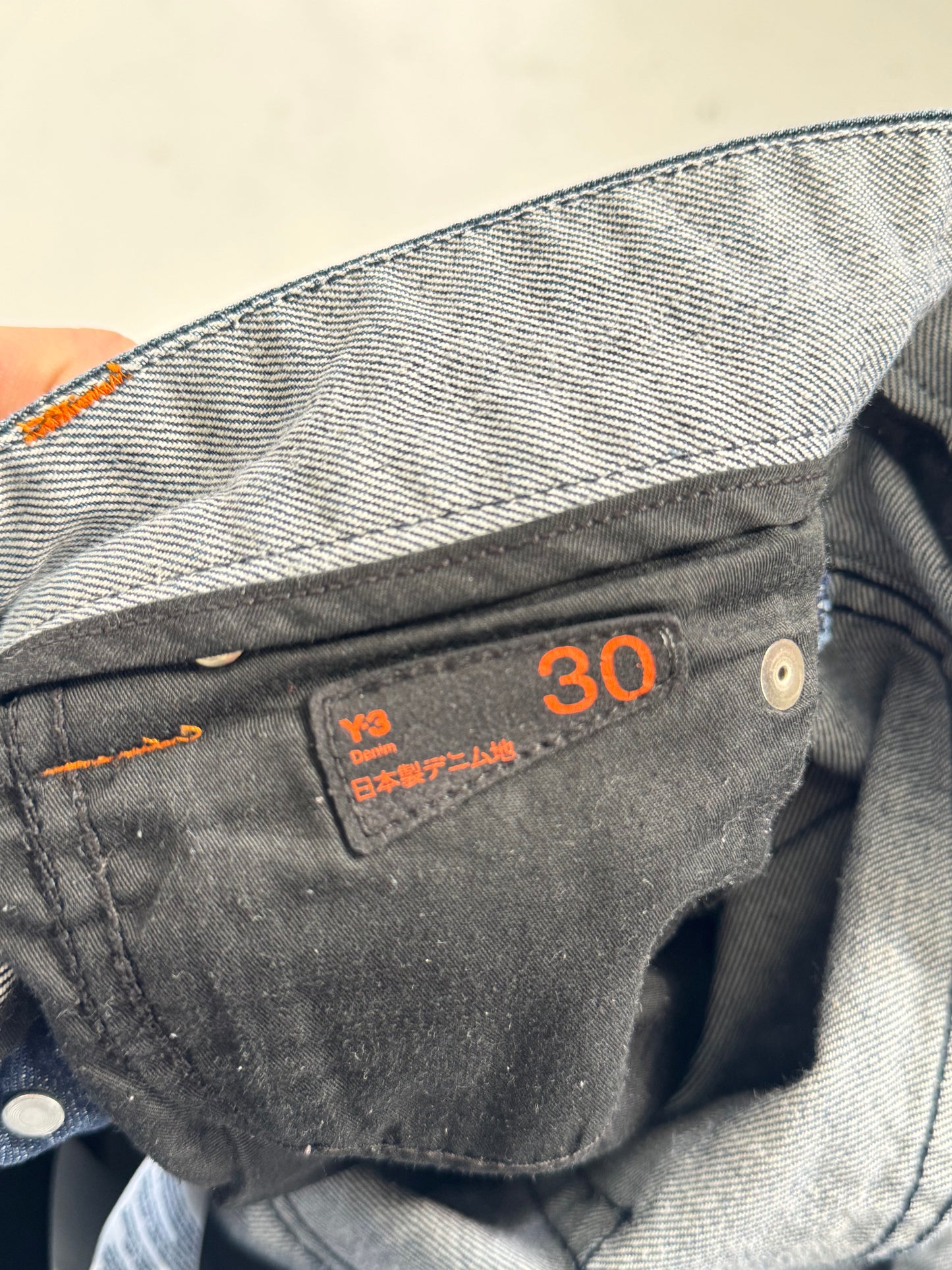 '07 Y3 Straight Leg Belt Loop Jeans (30)