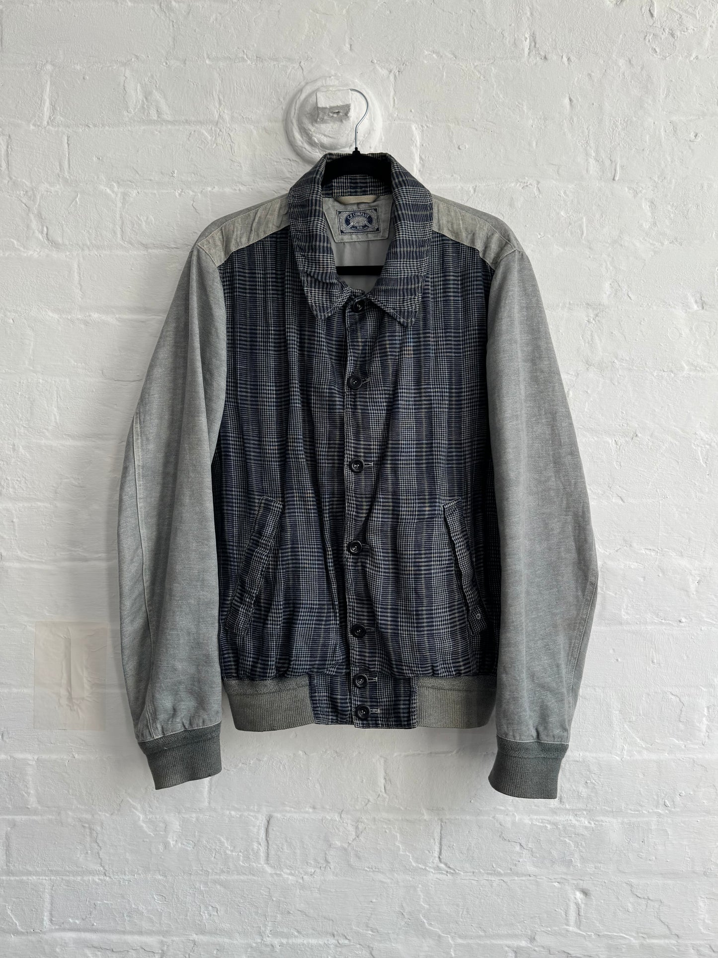 '05 CP Company Heritage Plaid Baseball Jacket (M)