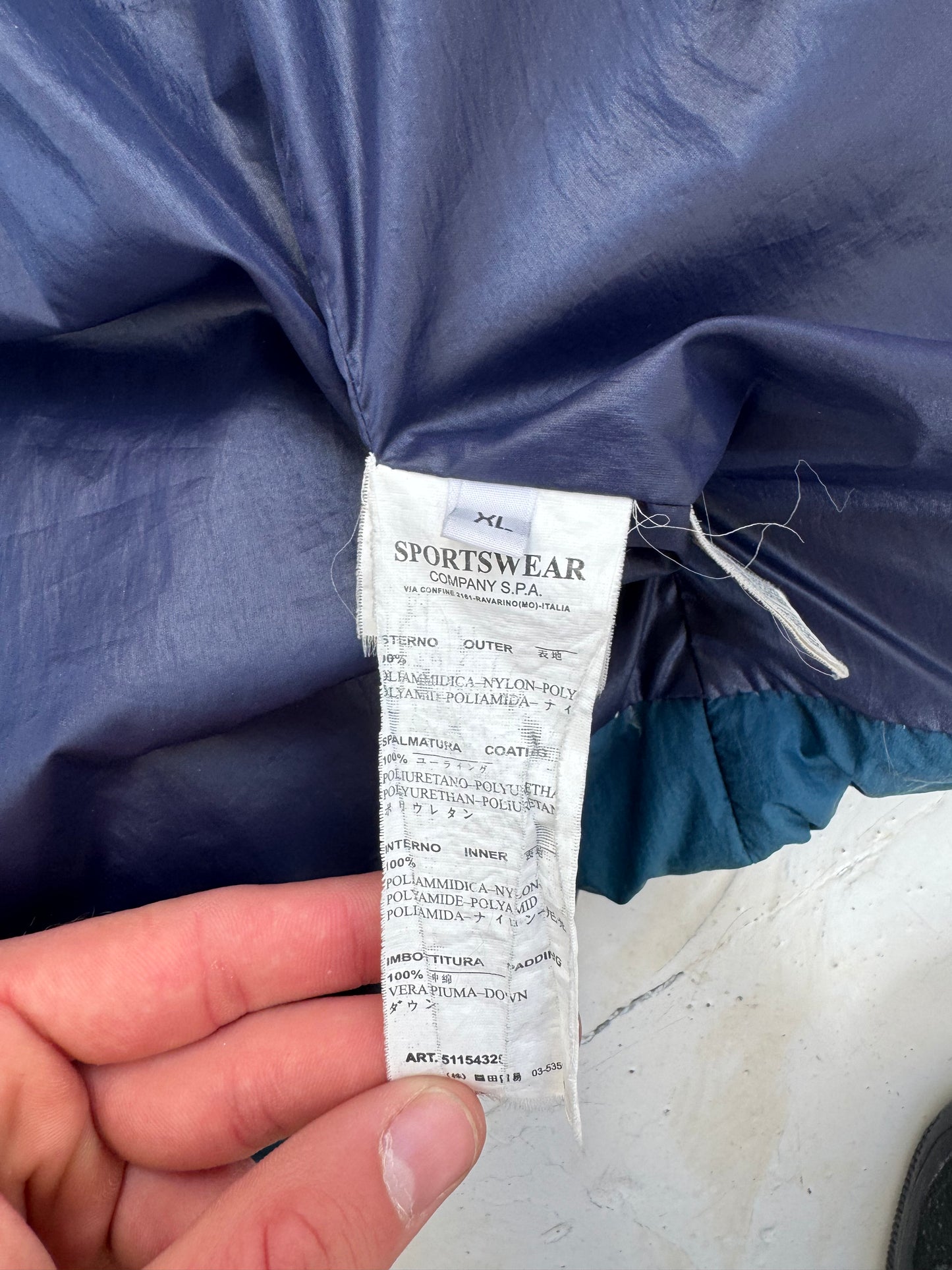 '09 Stone Island Opaque Panelled Puffer Jacket (L)