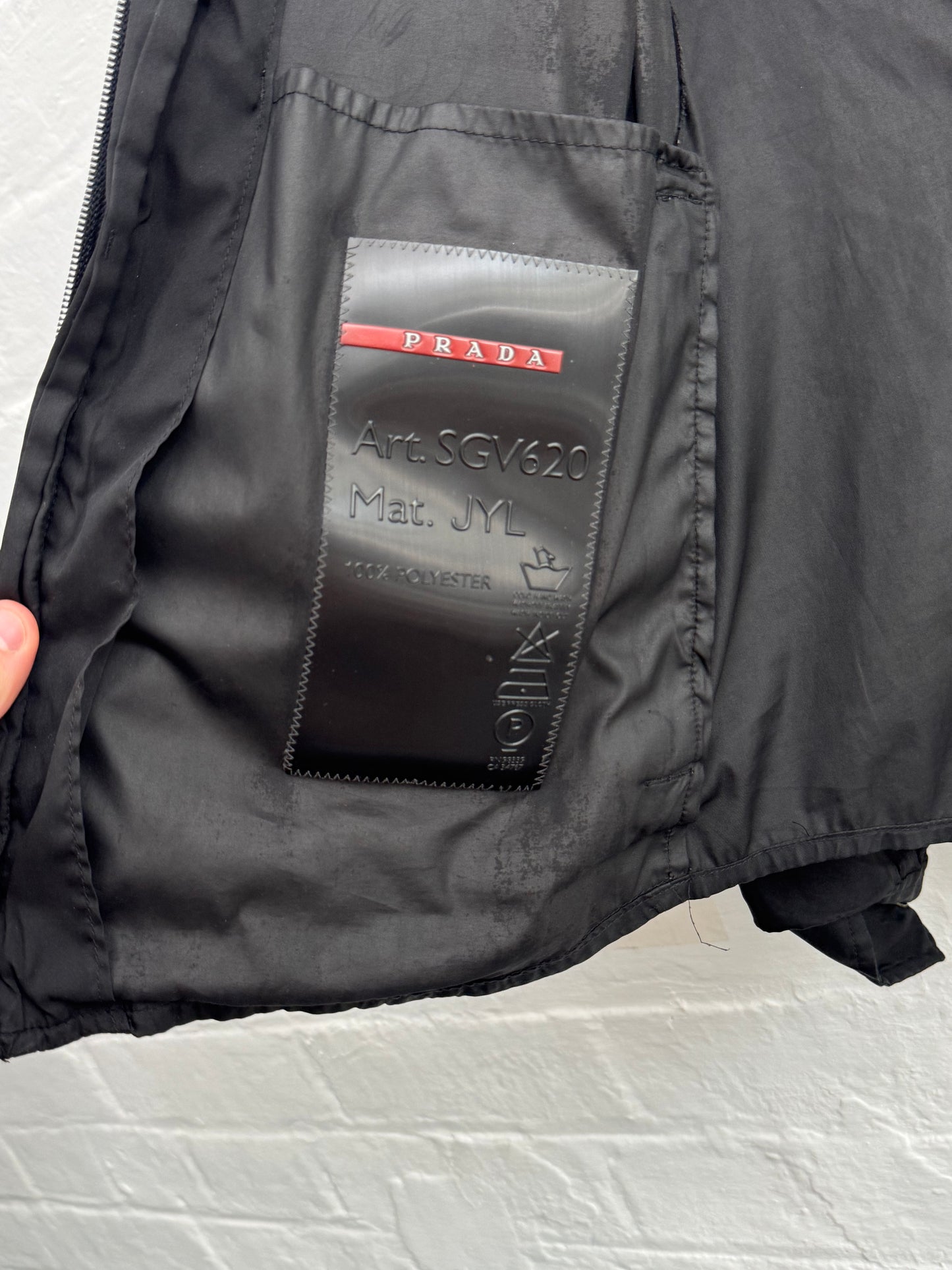 FW'99 Prada Sport Nylon Wind-Breaking Zip Shacket (M)