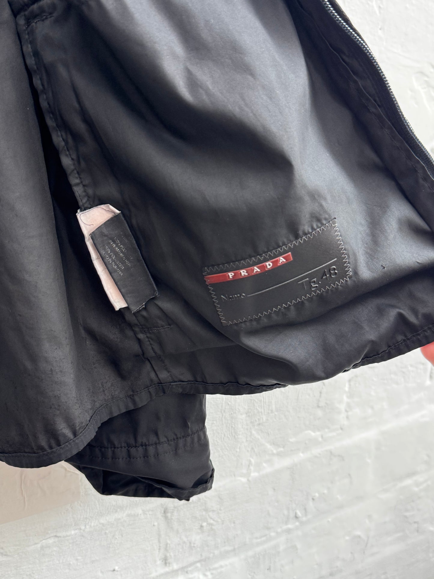 FW'99 Prada Sport Nylon Wind-Breaking Zip Shacket (M)
