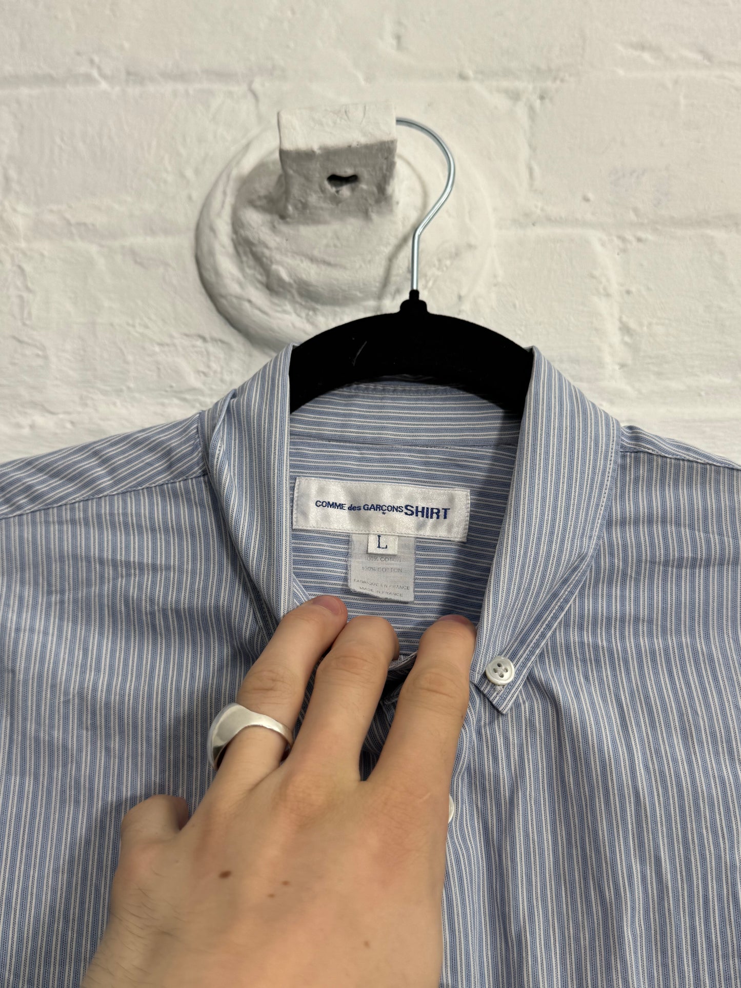 '09 Comme Des Garcons SHIRT Box Fit Cropped Button Up Shirt (S/M)