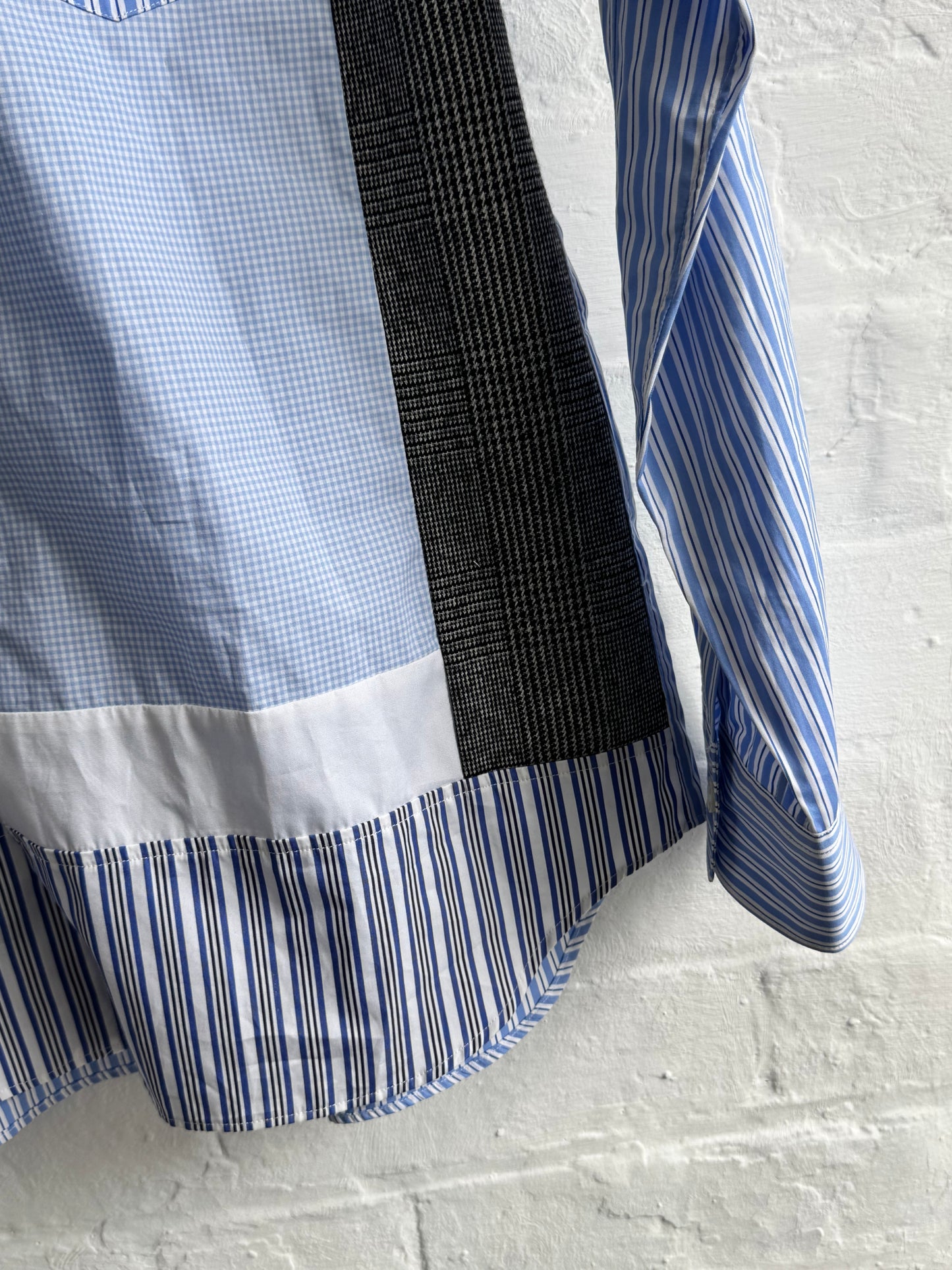 '14 Comme Des Garcons SHIRT Panelled Long Sleeve (S/M)