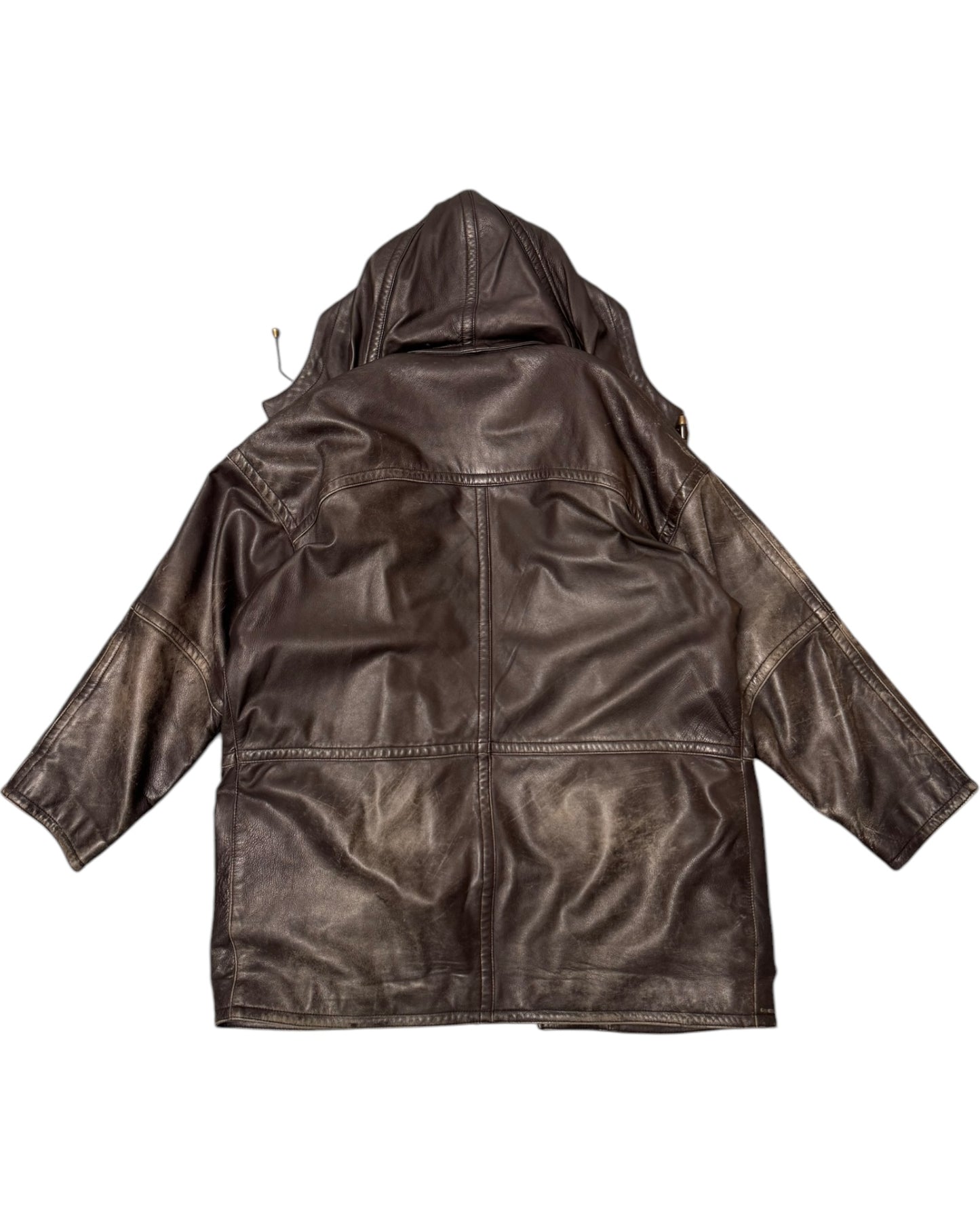 '99 Burberry Nova Check Monte Carlo Rally Gifted Leather Duffel Jacket (M)