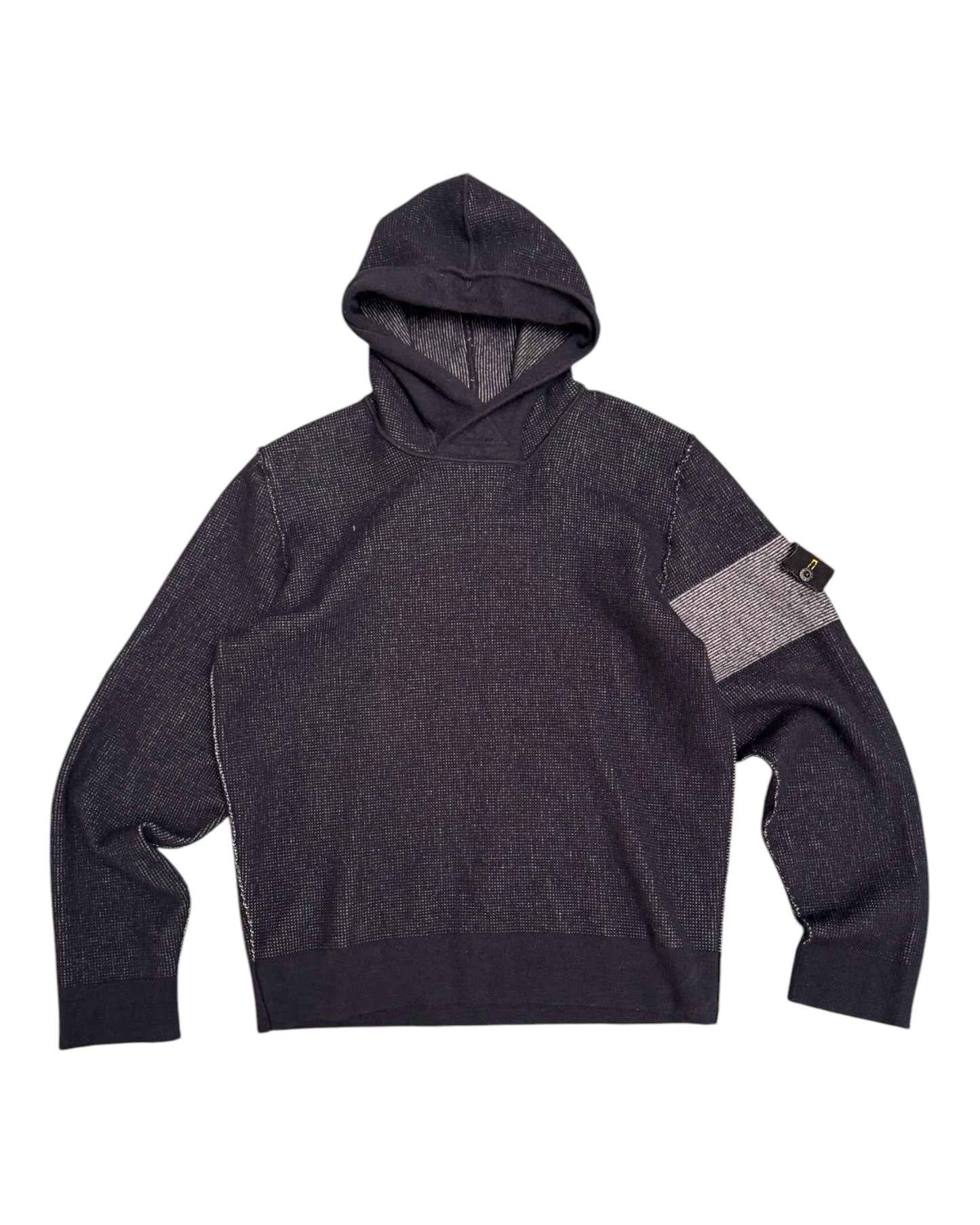 ‘09 Stone Island Reversible Contrast Knit Hoodie (S)