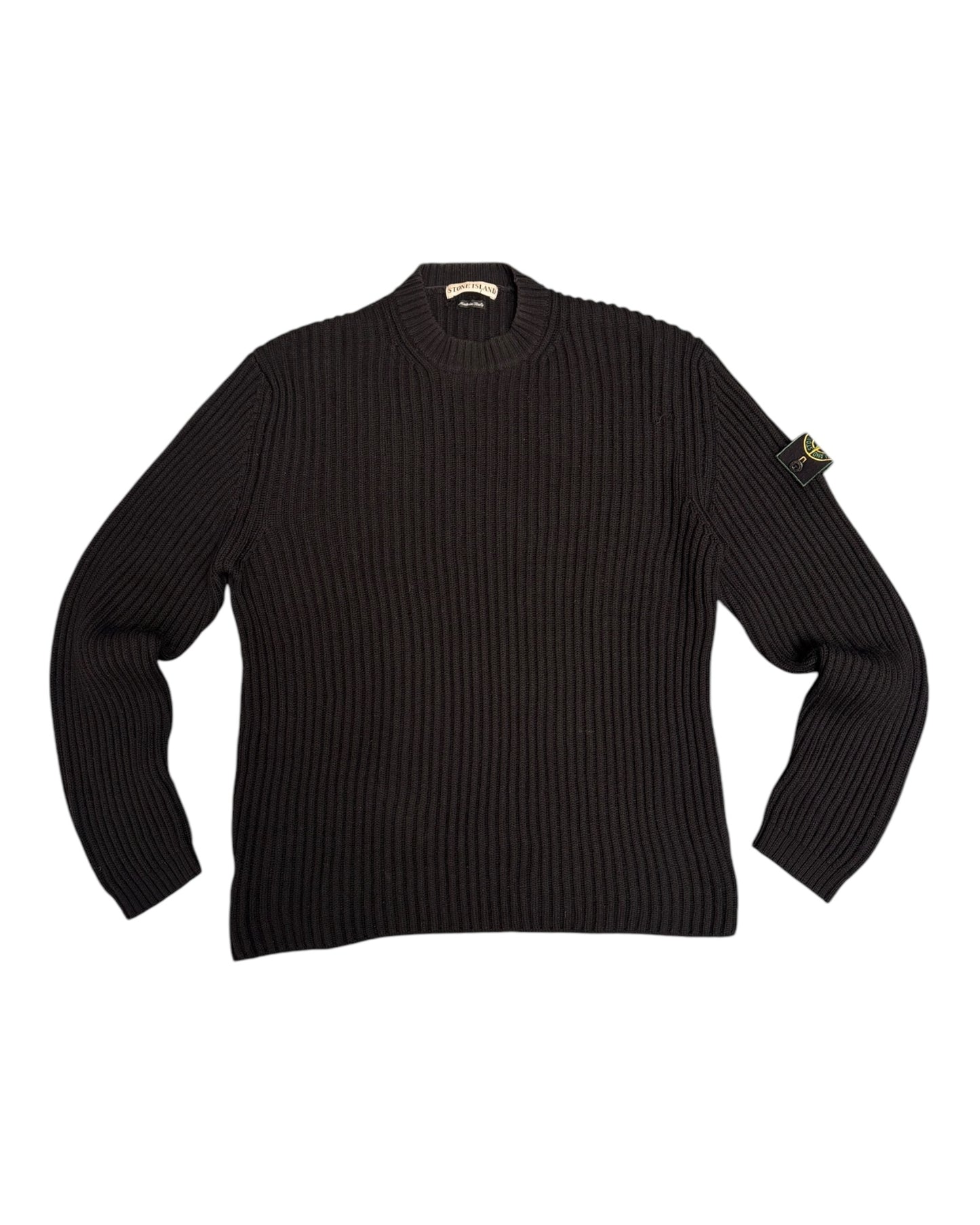 '97 Stone Island Virgin Wool Cable Knit Crewneck (L/XL)