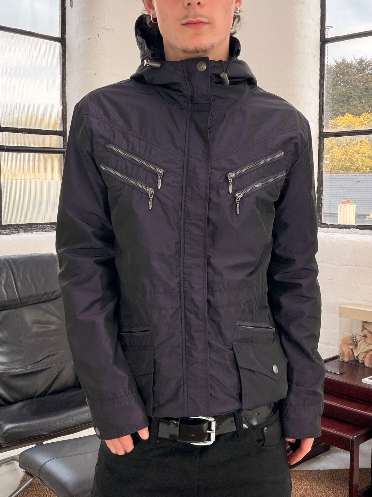 ‘00s Semantic Design Purple Mod Jacket (M)