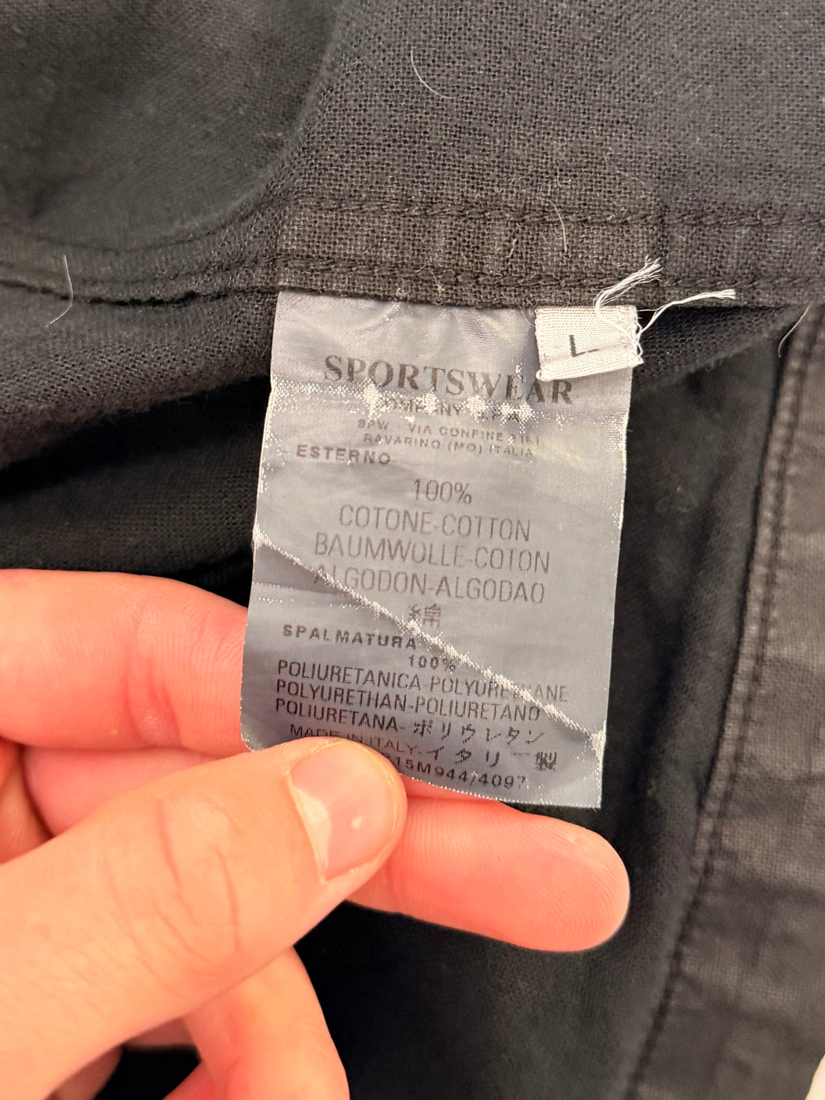‘00s Stone Island Embroidered Waxed Jacket (L)