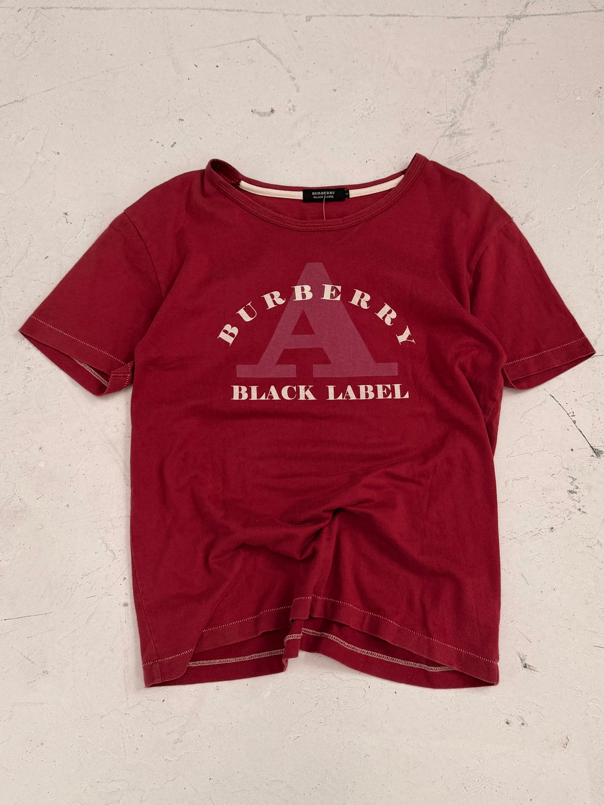 ‘00s Burberry Black Label Graphic T-Shirt (S)