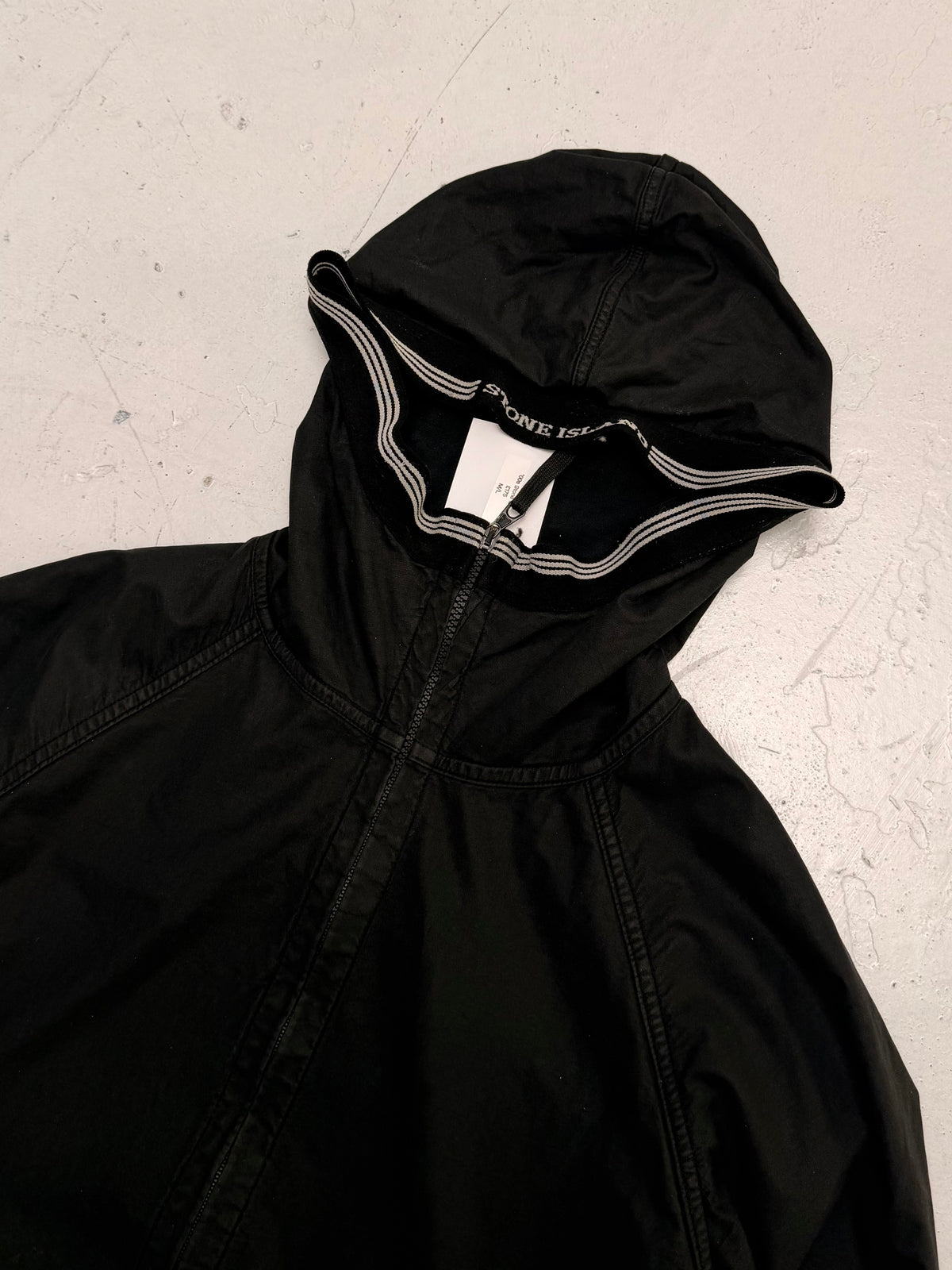 ‘00s Stone Island Embroidered Waxed Jacket (L)