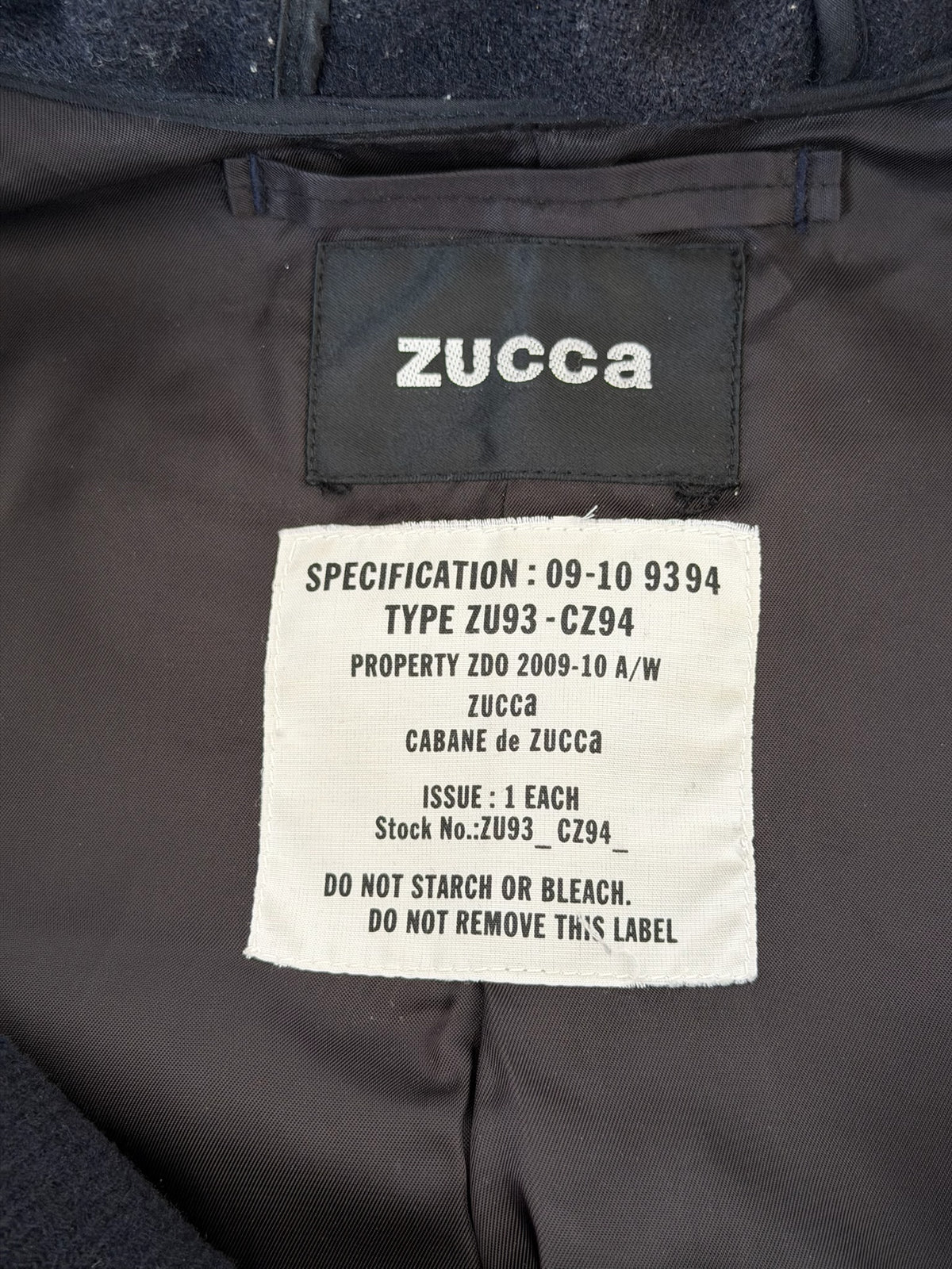 '00s Cabane De Zucca By Issey Miyake Sniper Pea Coat (S)