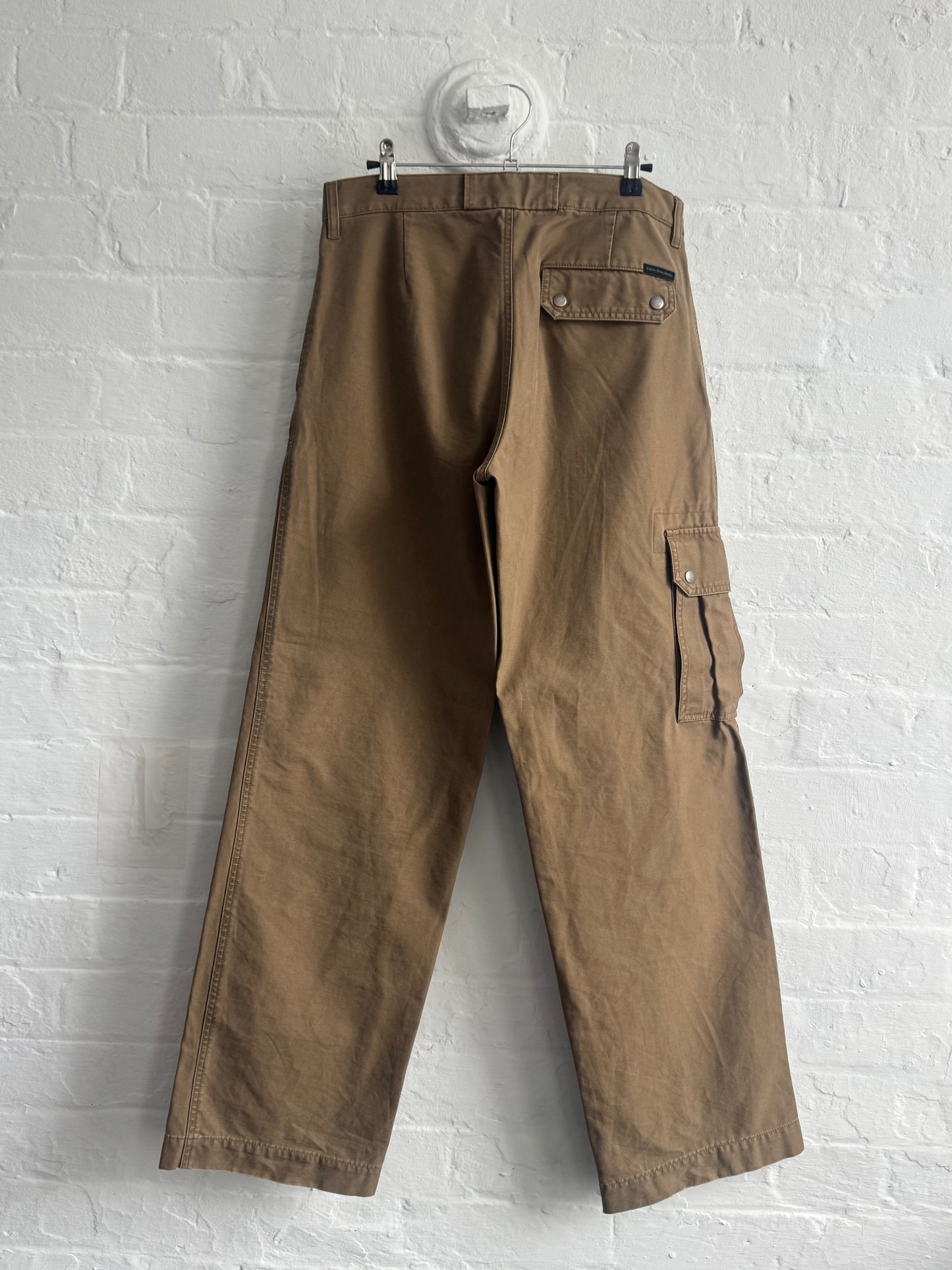90s Calvin Klein Jeans Multi-Pocket Baggy Cargo Twill Pants (32)