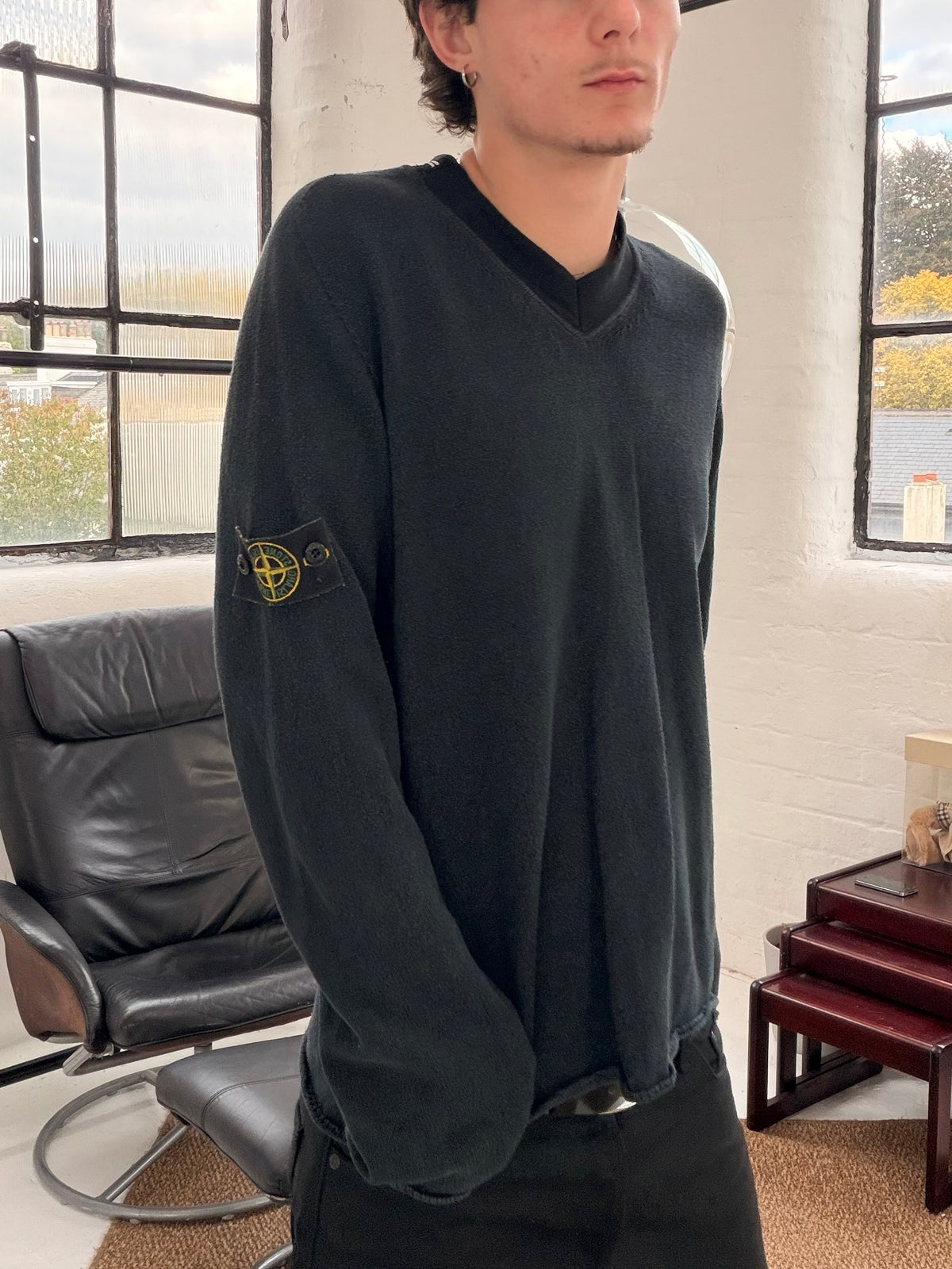‘00s Stone Island Knit Sweater (L)