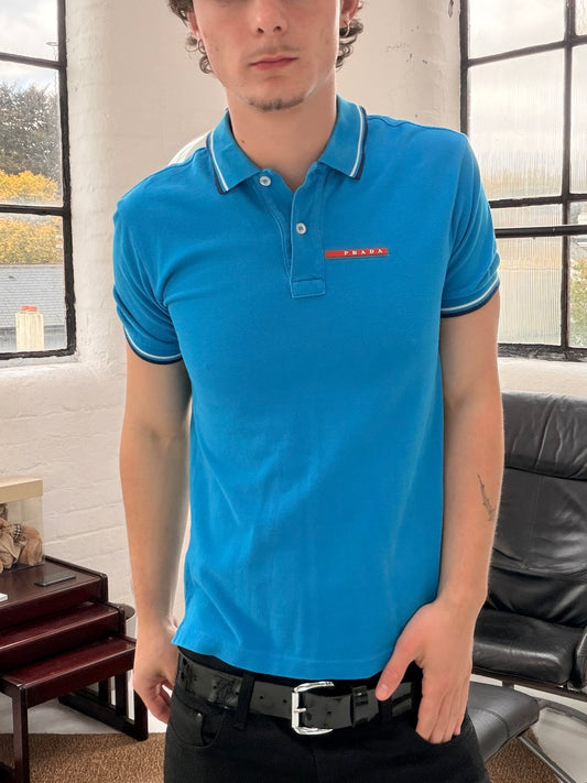 Prada Blue Polo Shirt (S)