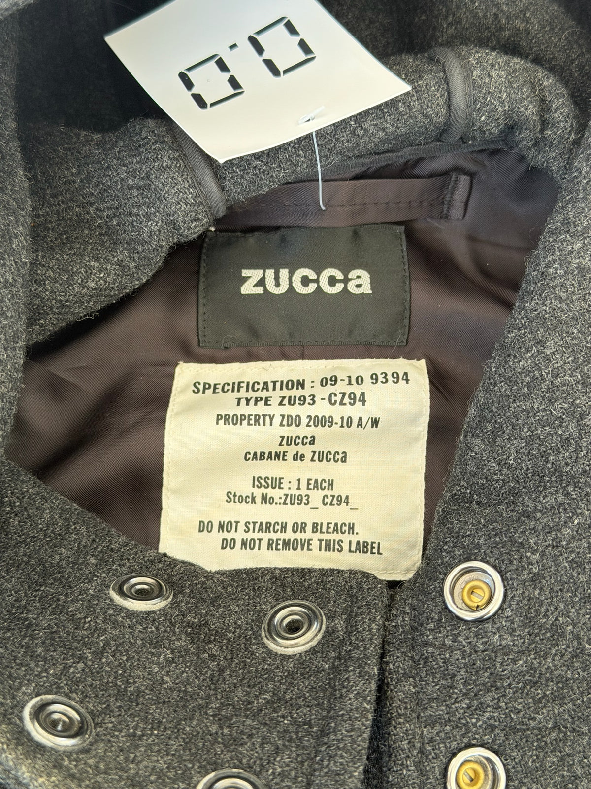 '00s Cabane De Zucca By Issey Miyake Sniper Pea Coat (S)