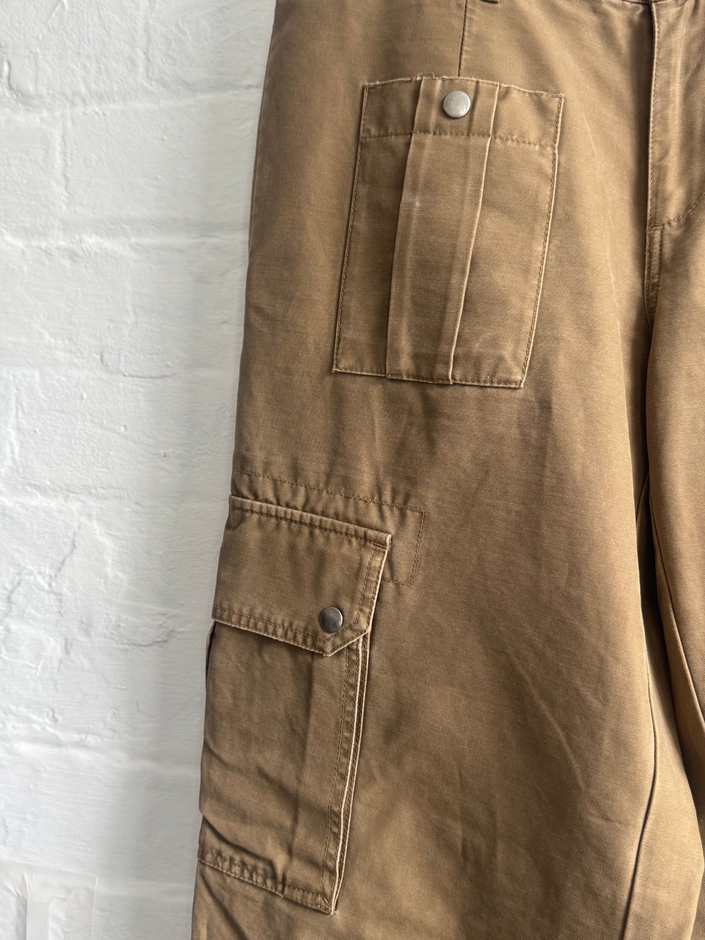 90s Calvin Klein Jeans Multi-Pocket Baggy Cargo Twill Pants (32)