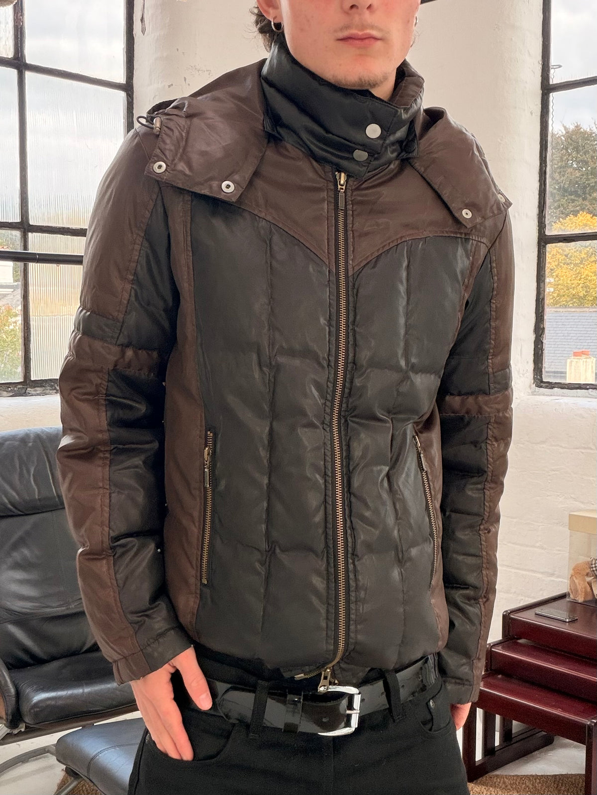 ‘00s Takeo Kikuchi Pannel Down Coat (S)