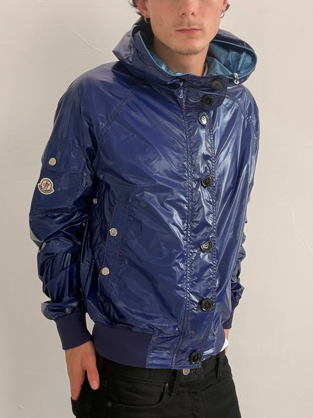 Moncler Nylon Hooded Windbreaker (S)