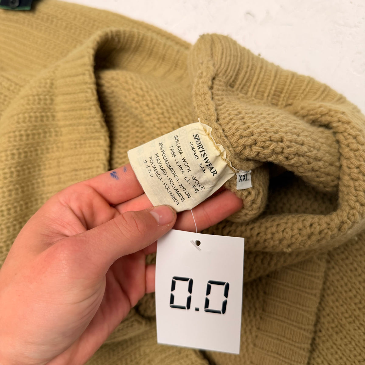 '90s Stone Chenille Knit Crewneck (XL)