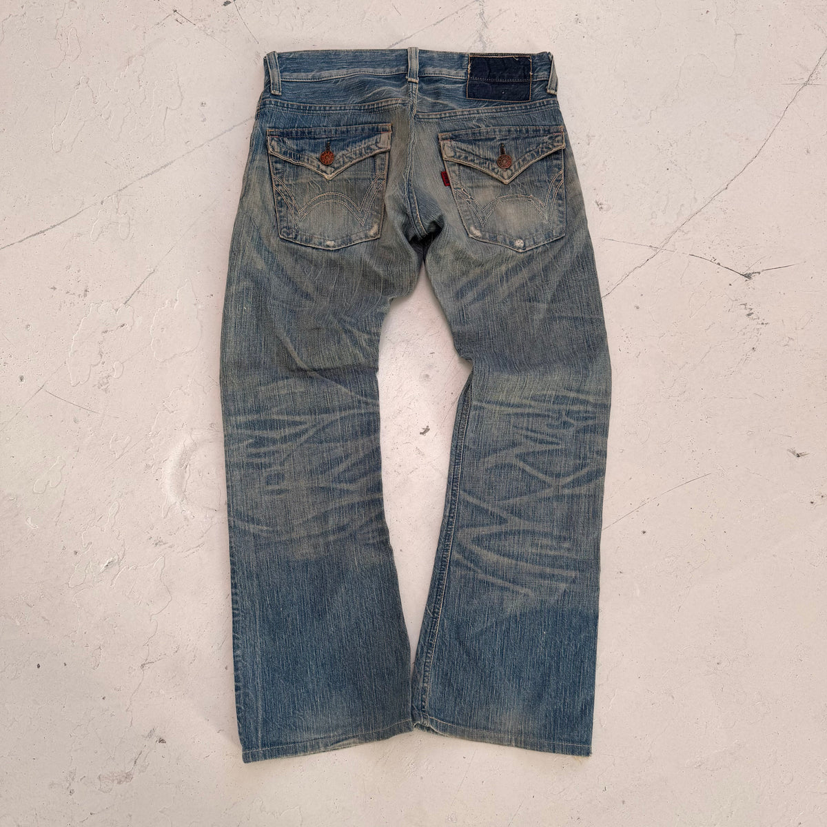'00s Edwin Blue Trip Bootcut Jeans (30x30)