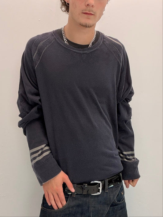 '00s Stone Island Denims Bleach Dye Sweater (XL)